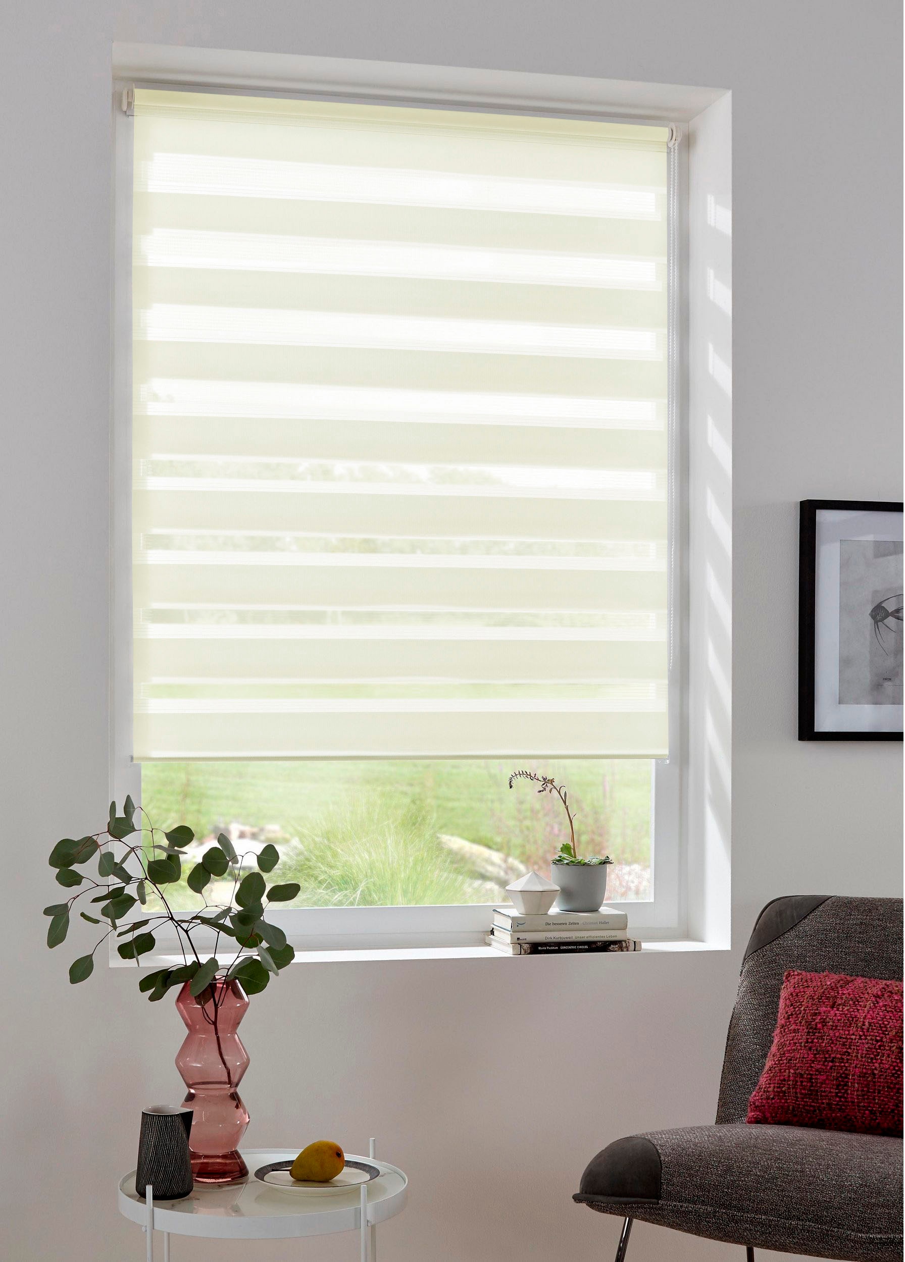 my home Doppelrollo "MARANO" Lichtschutz Sichtschutz  Verdunkelung ohne Boh günstig online kaufen
