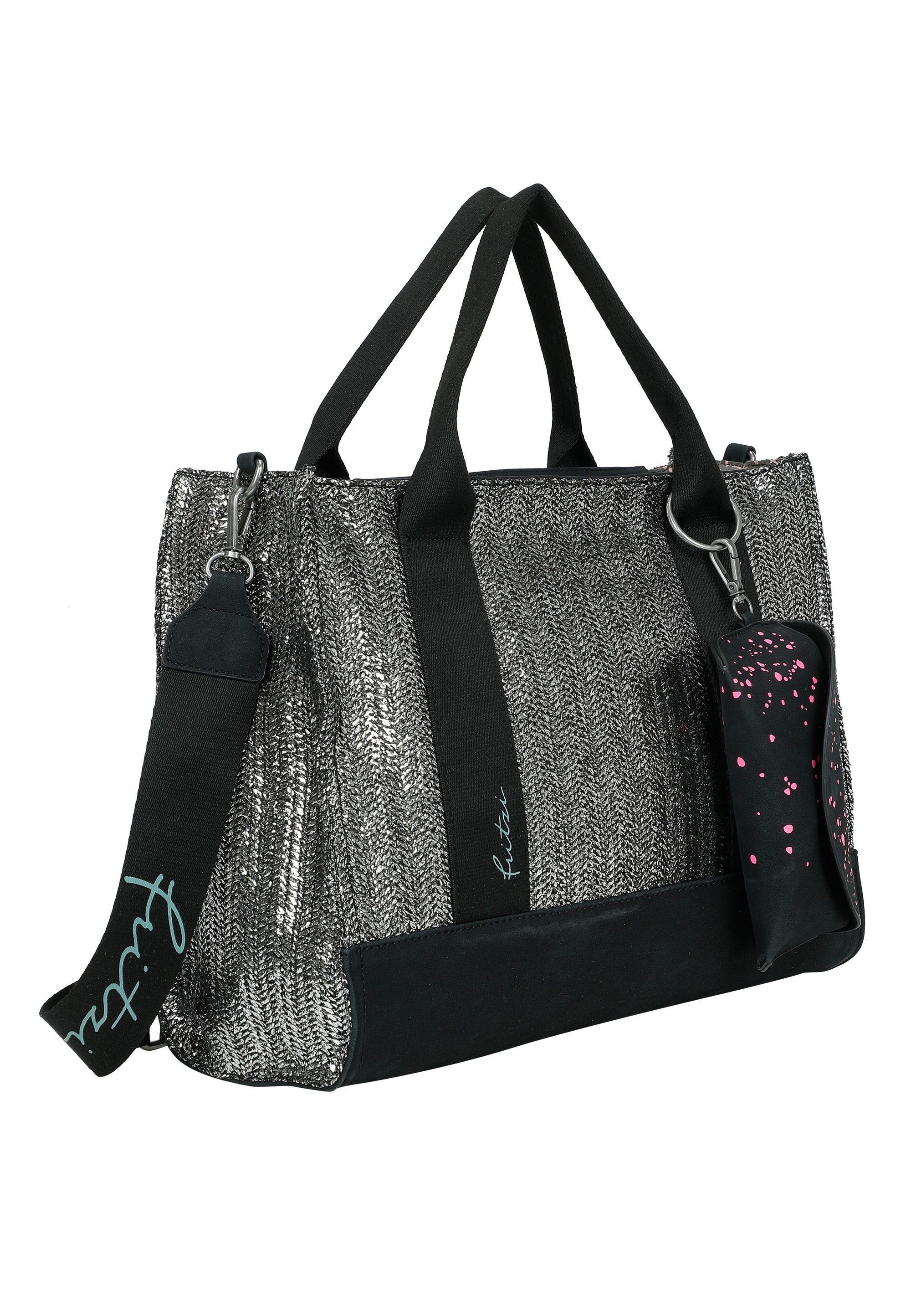 Fritzi aus Preußen Henkeltasche »Tote Bag Limited Painted Straw«, mit abnehmbarem Brillenetui