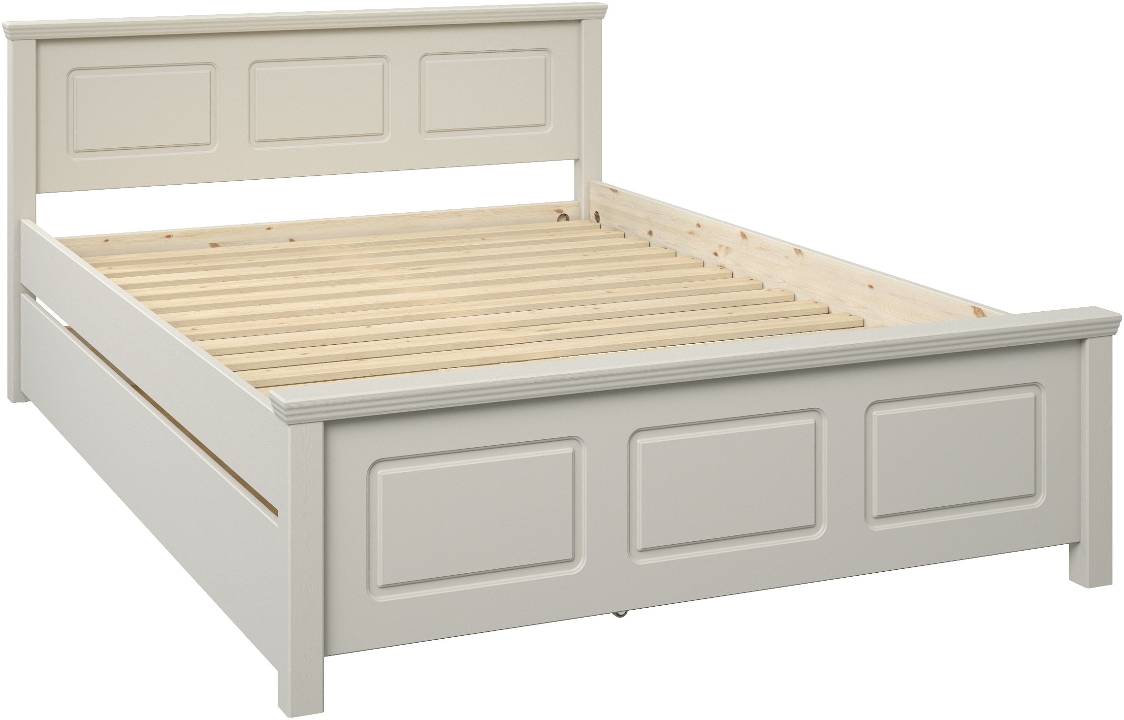 OTTO home Massivholzbett »ERIKK' , Made in Europe, optional mit Schublade, Massivholz Kiefer« FSC® zertifiziert,  in mehreren Größen, Landhausstil mit Kassettenoptik