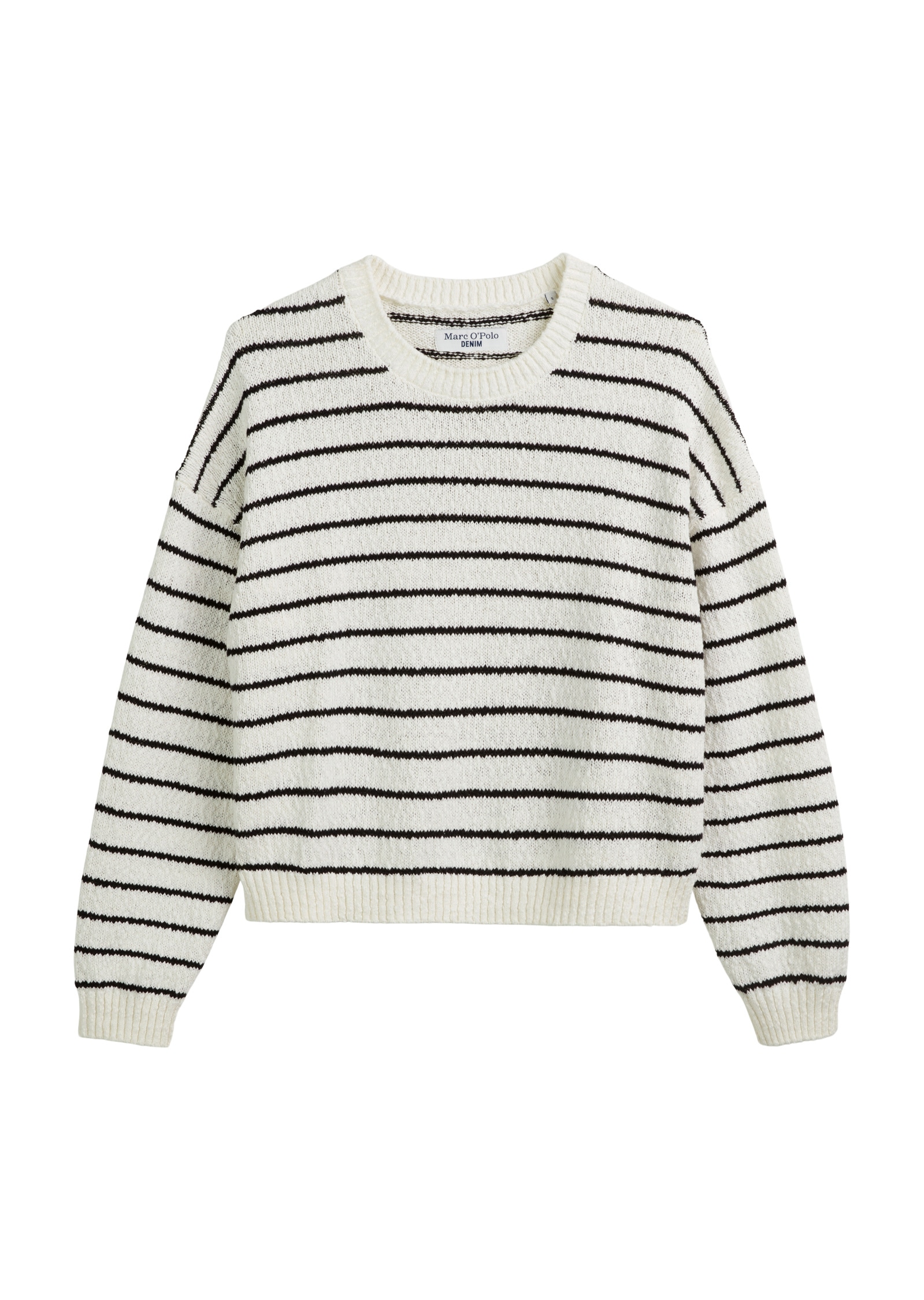 Marc O'Polo DENIM Rundhalspullover »aus Organic-Cotton-Slub-Garn«