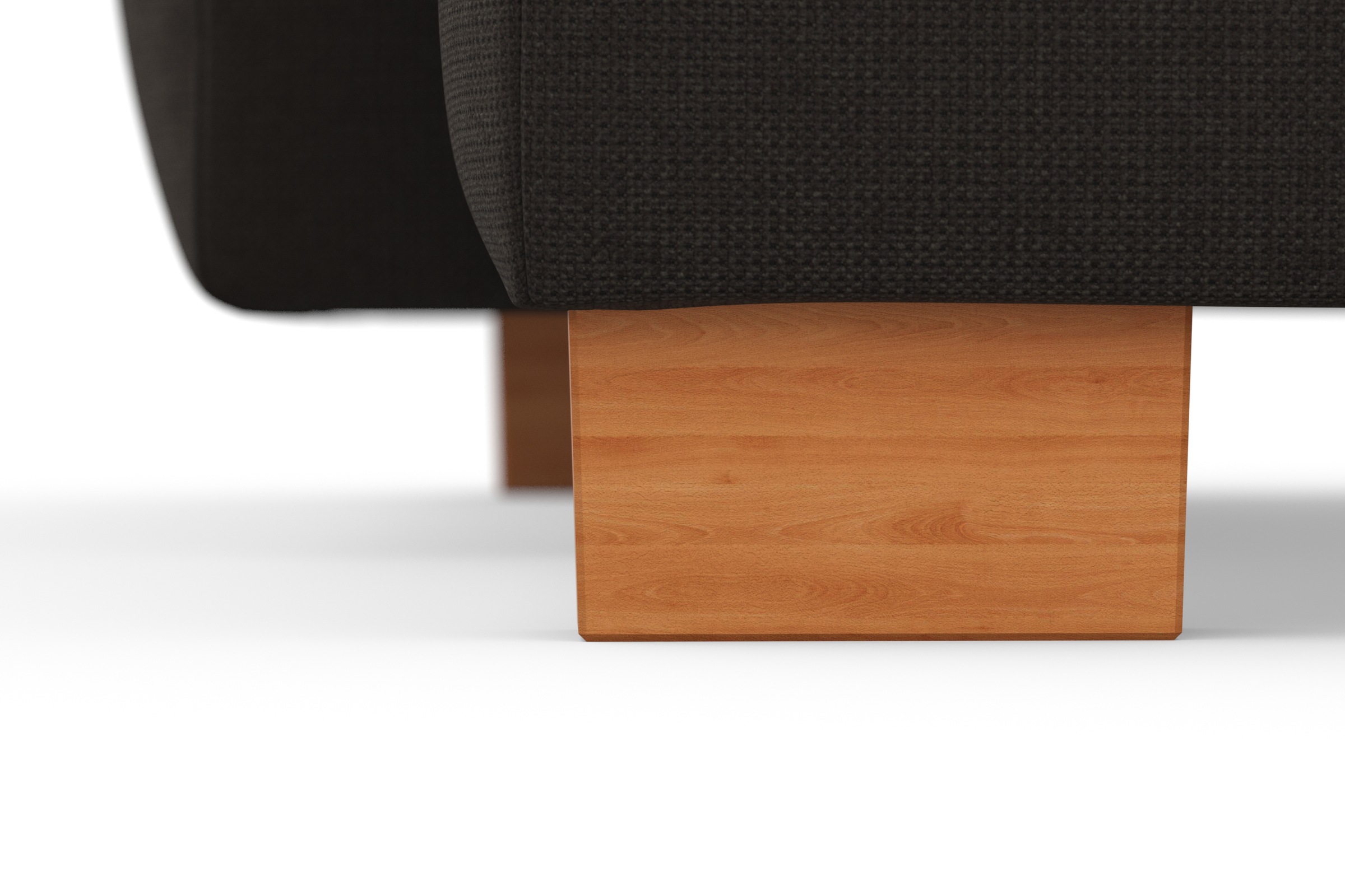 sit&more Ecksofa »Dundee L-Form«, mit Federkern und Massivholzfüßen, wahlweise mit Kopfteilverstellung