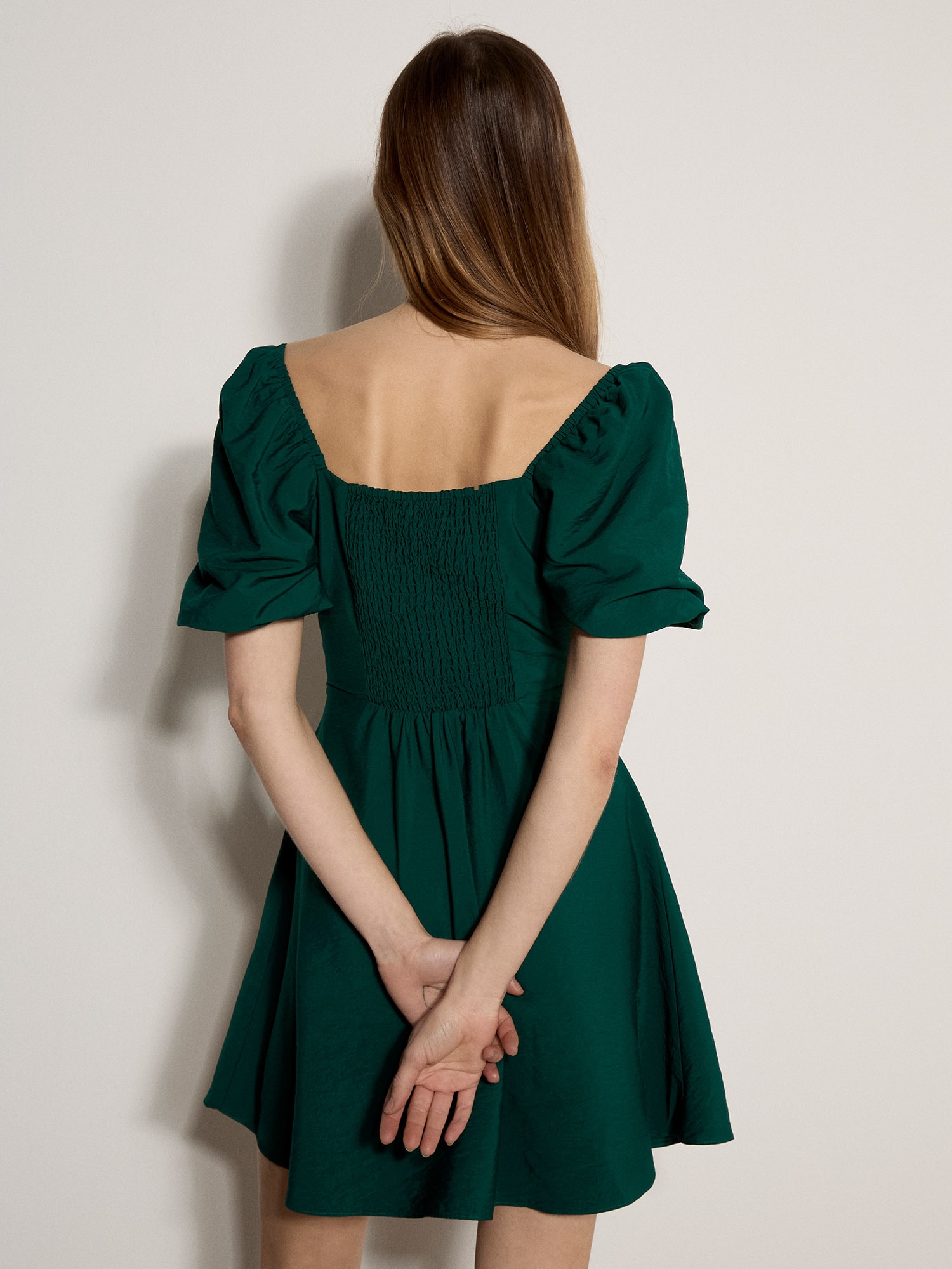 Apricot Minikleid »Fit-and-Flare-Minikleid« mit Smokdetails