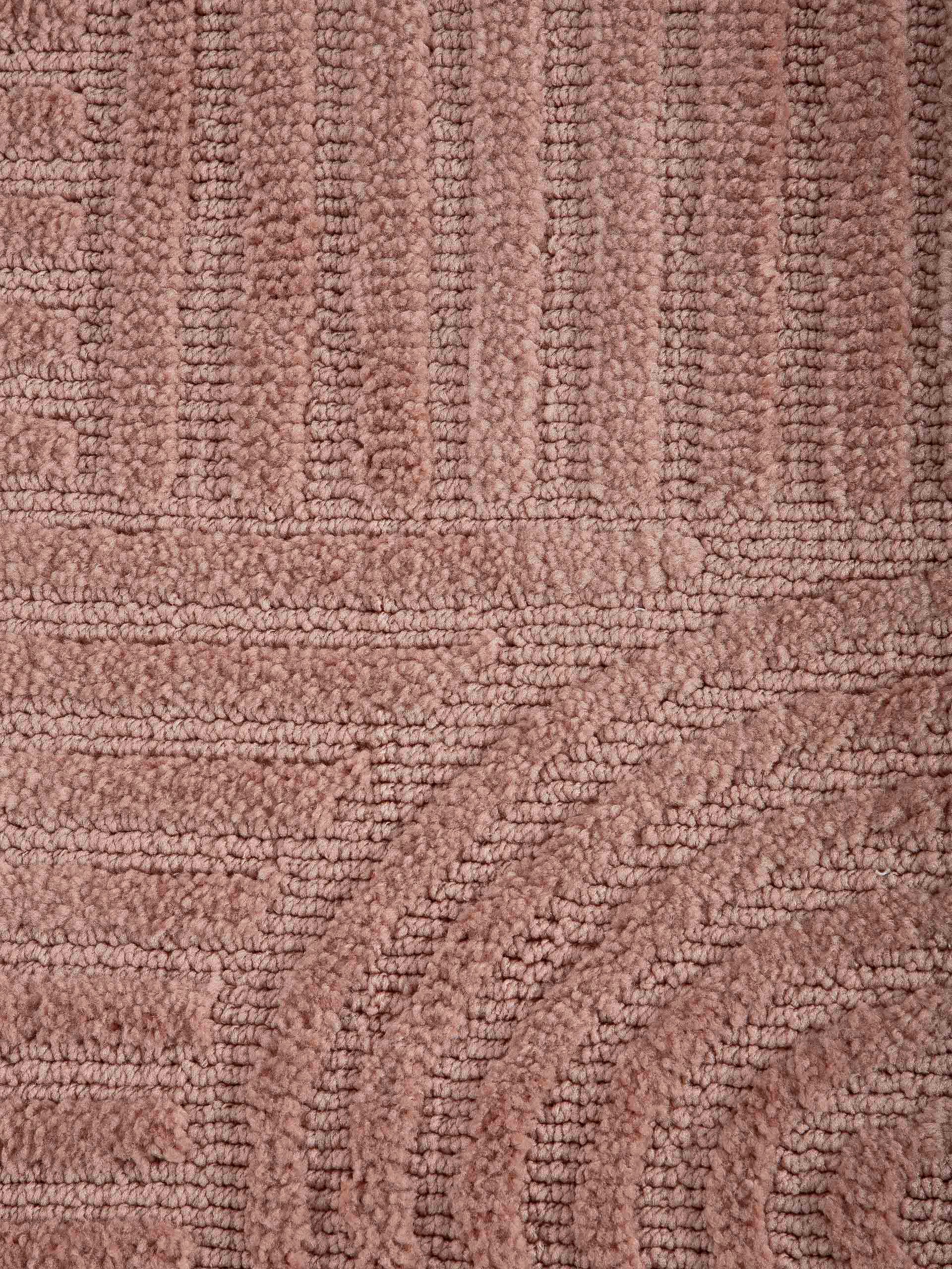 carpetfine Teppich »Holly 4 - Soft Touch Microfaser Teppich«, rund, 12 mm Höhe, Boho Scandi, weiche dichte getuftete Hoch-Tief-Struktur, Wohnzimmer