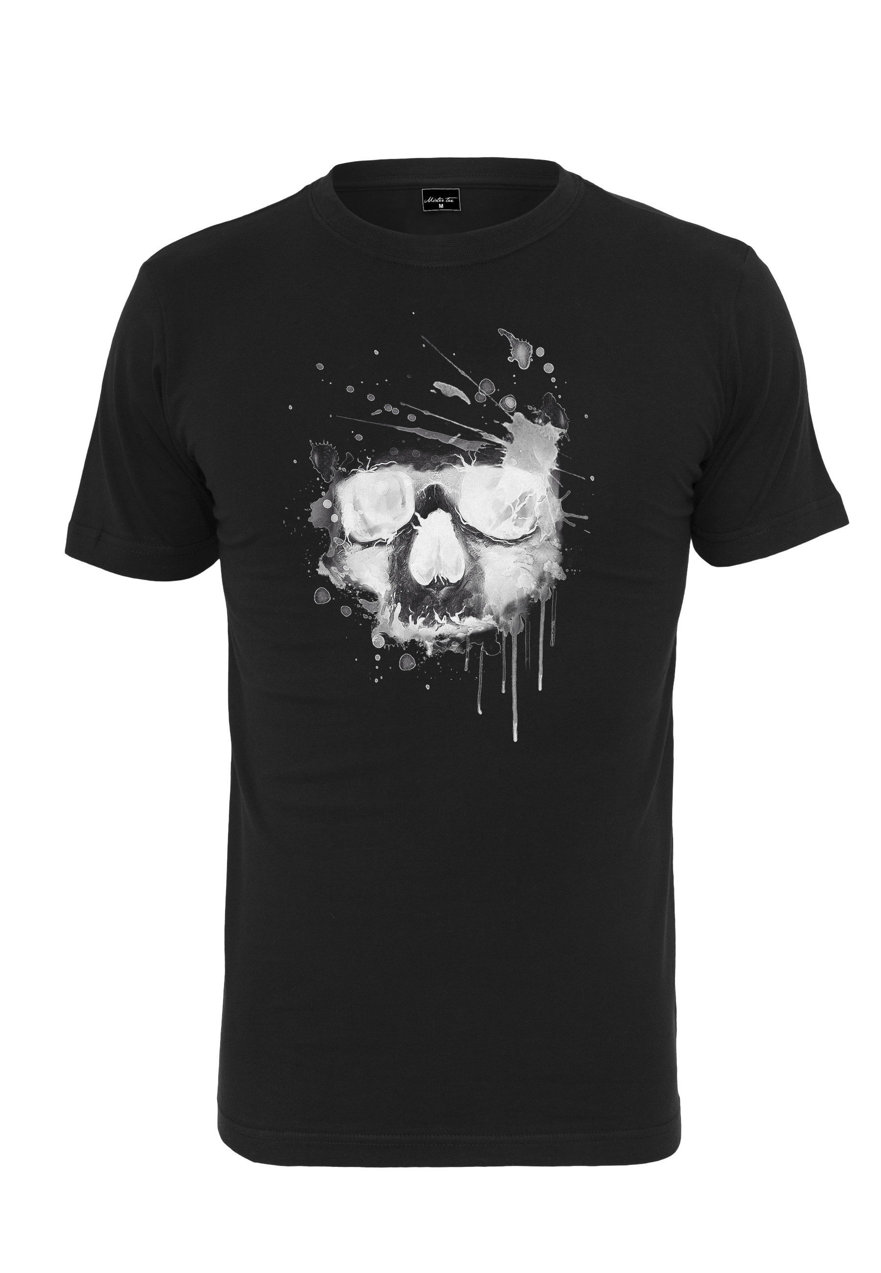MisterTee T-Shirt "MisterTee Herren Waterpaint Skull Tee" 1 Stk.