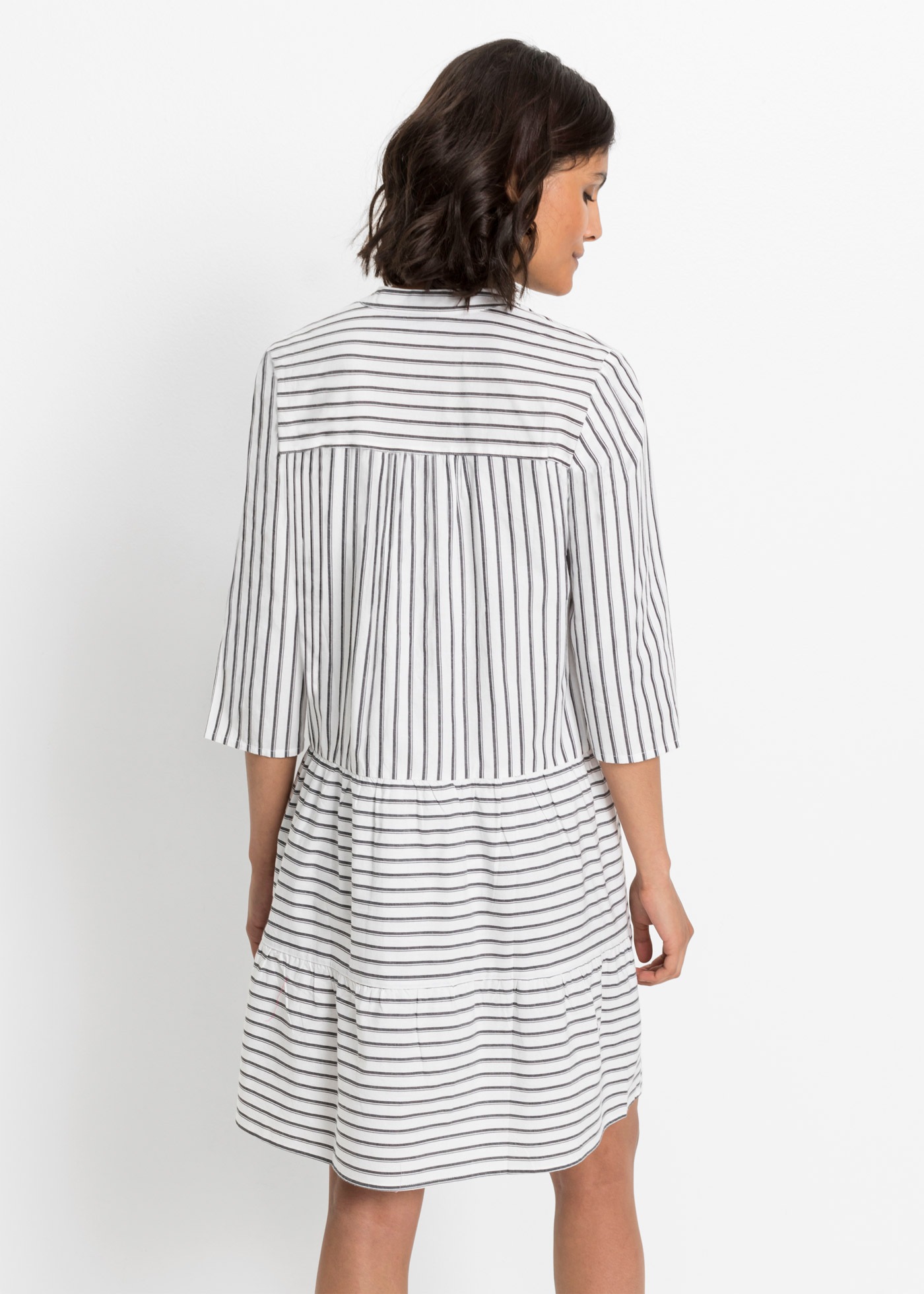 bonprix Tunikakleid für Frühling und Sommer, aus Baumwolle, A-Linien-Passfo günstig online kaufen