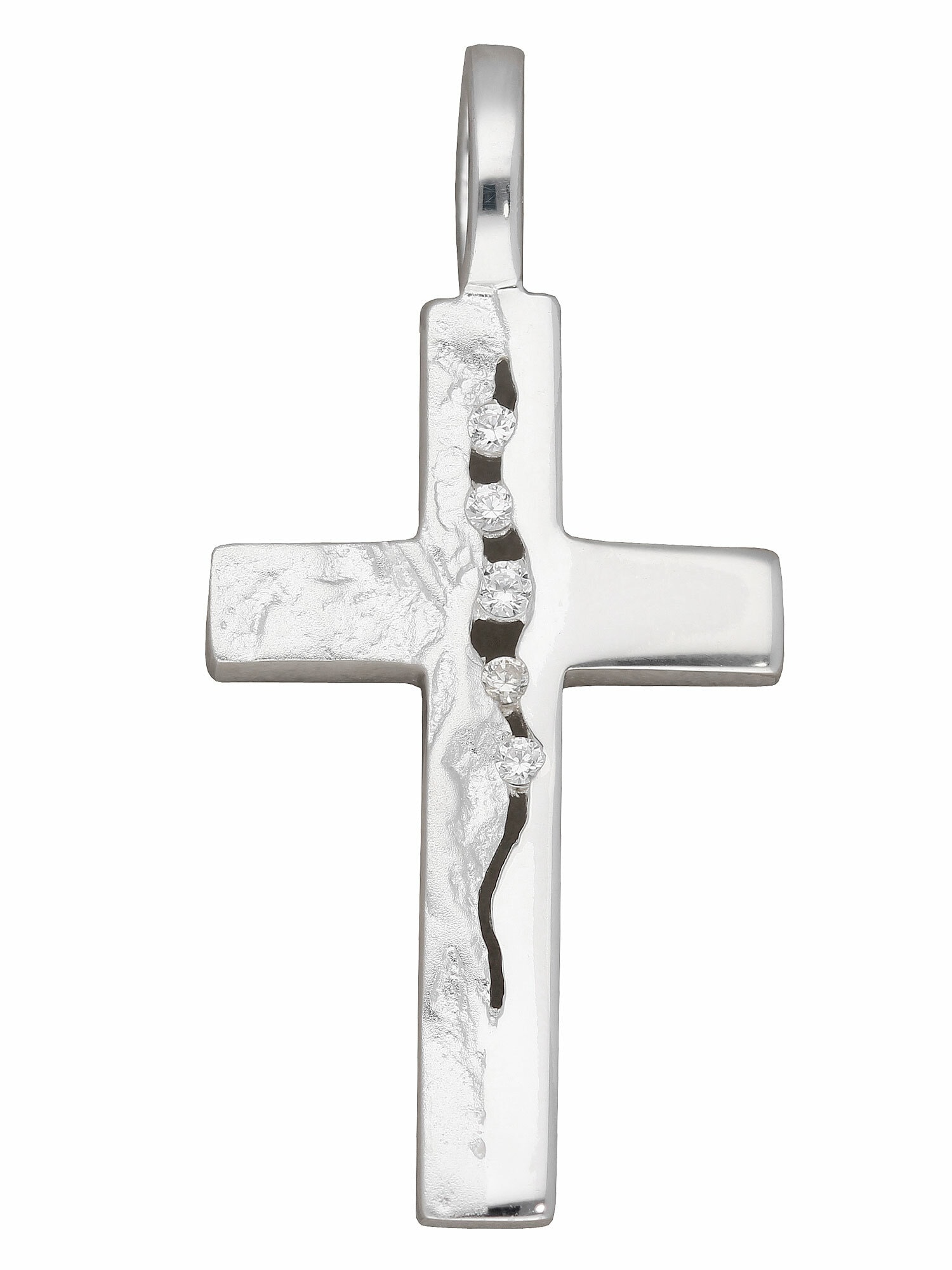 Adelia´s Kettenanhänger »925 Silber Kreuz Anhänger mit Zirkonia«, mit  Zirkonia Silberschmuck für Damen & Herren kaufen | BAUR
