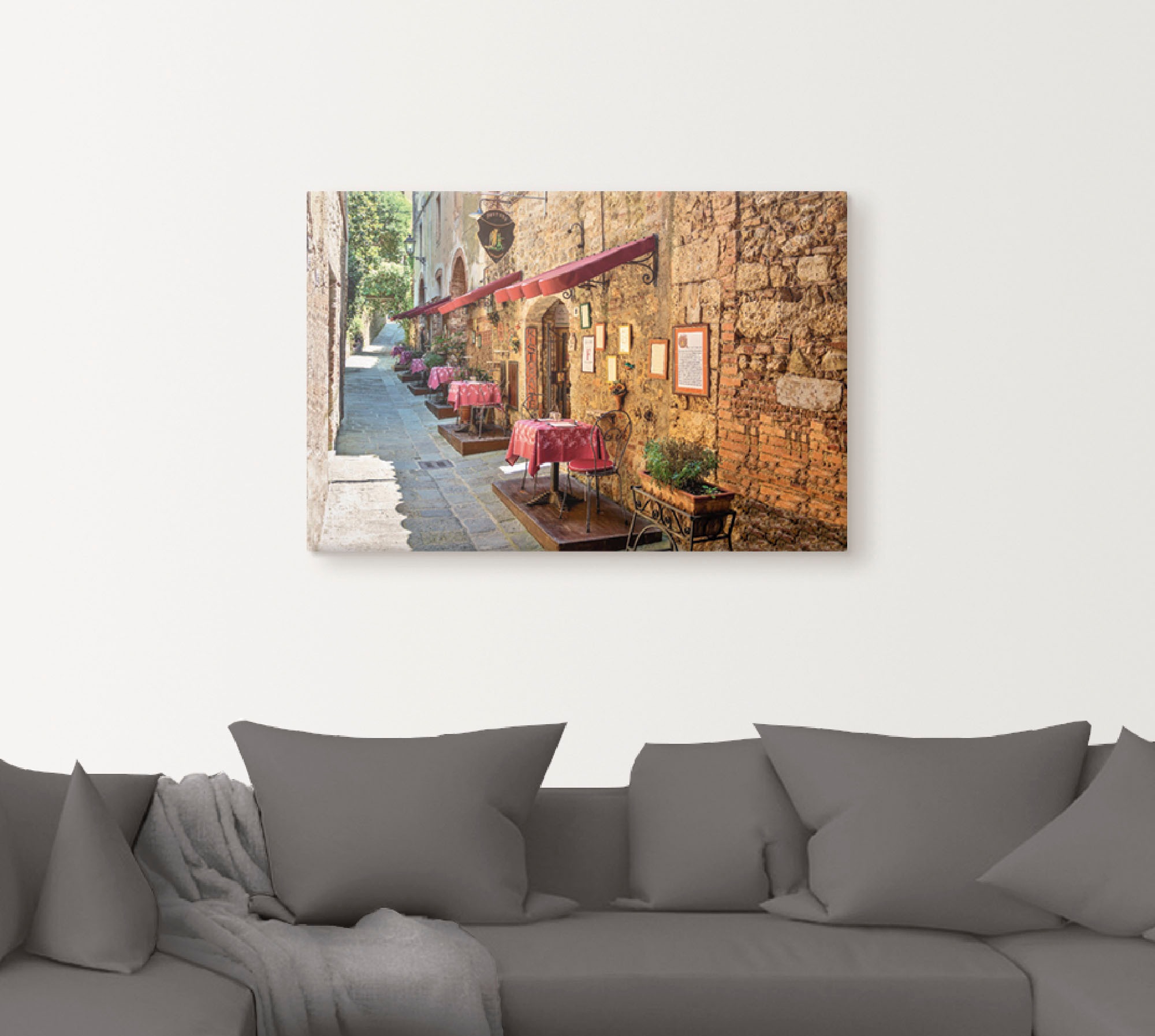 Artland Wandbild "Toskana II" Europa 1 Stk. tlg. als Alubild, Outdoorbild, günstig online kaufen