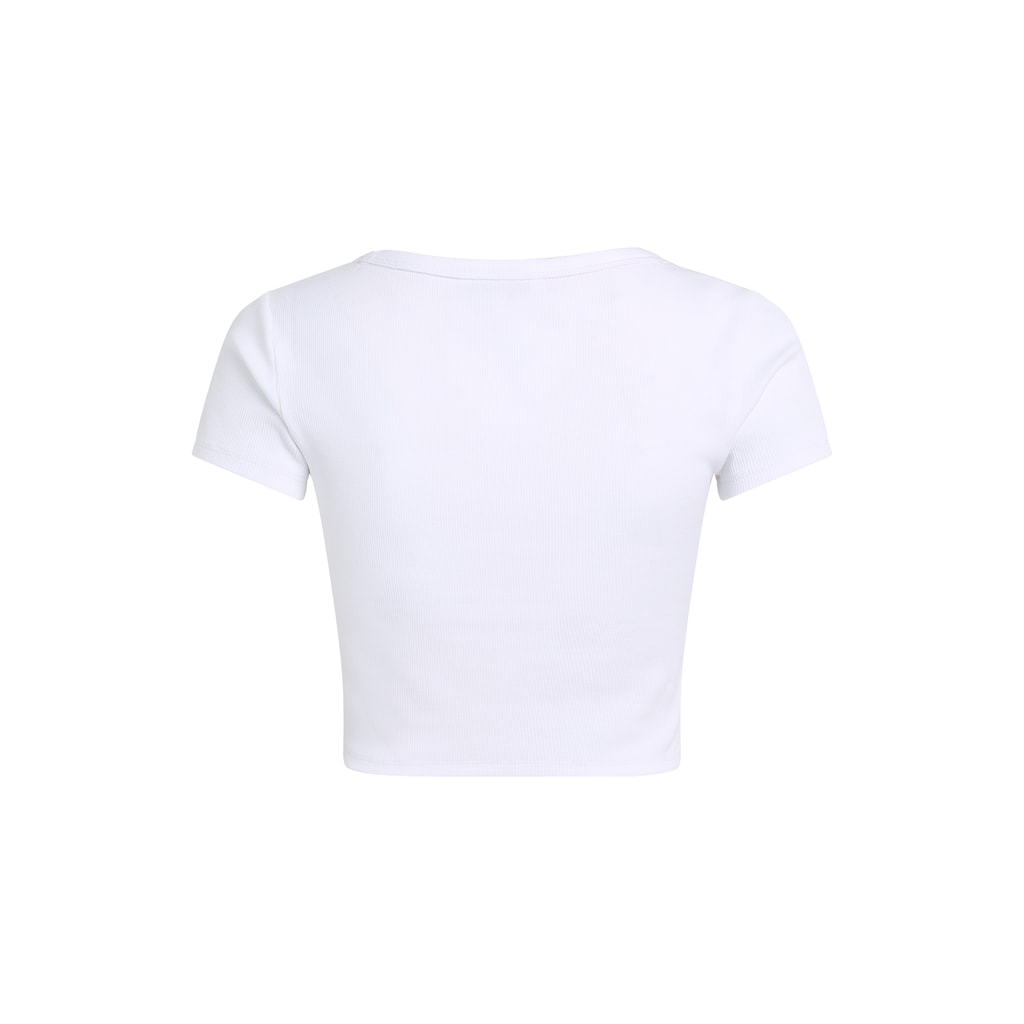 Tommy Jeans T-Shirt »TJW SLIM CRP ESSENTIAL RIB V SS«