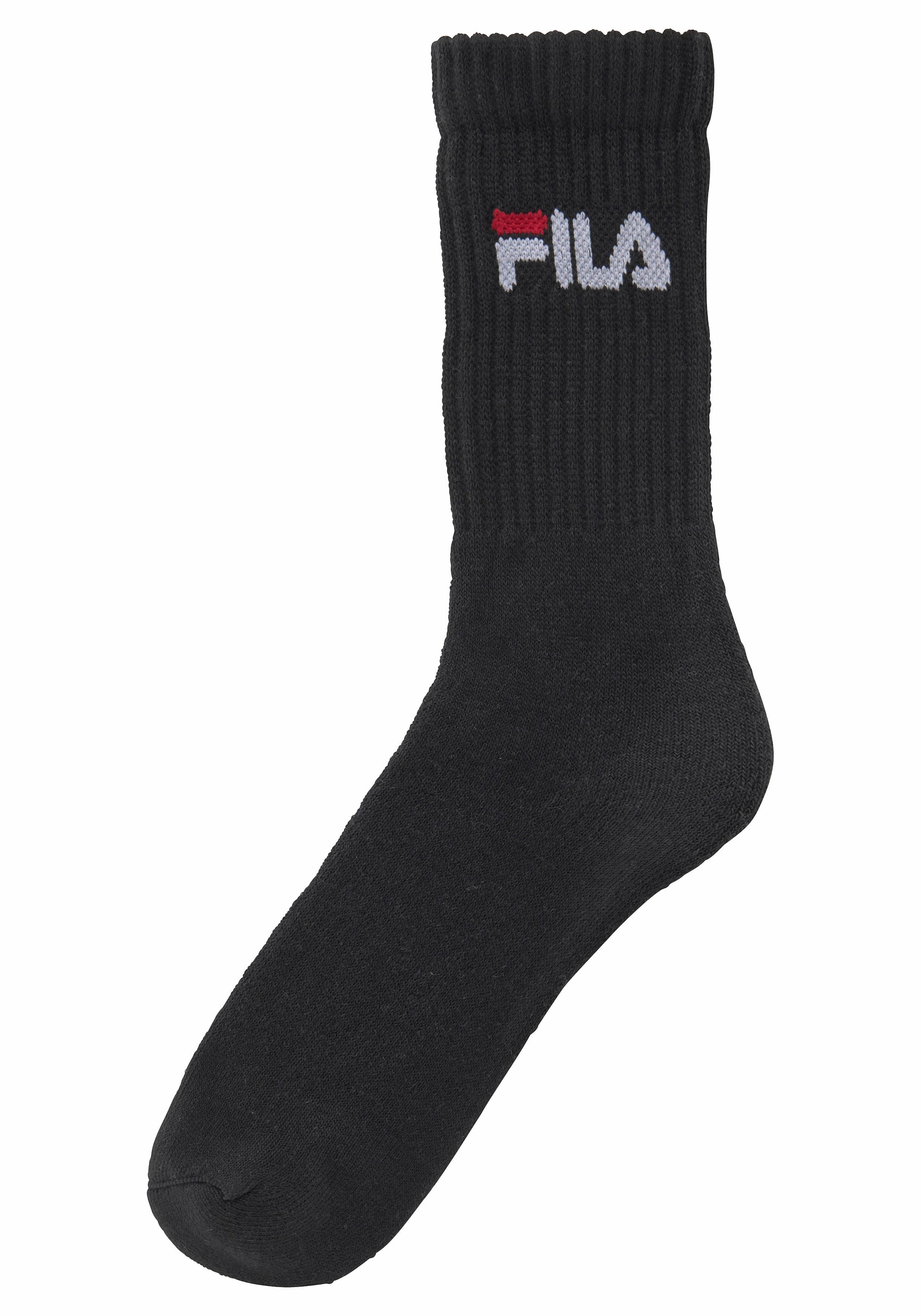 Fila Tennissocken, (3 Paar), mit verstärkten Belastungszonen