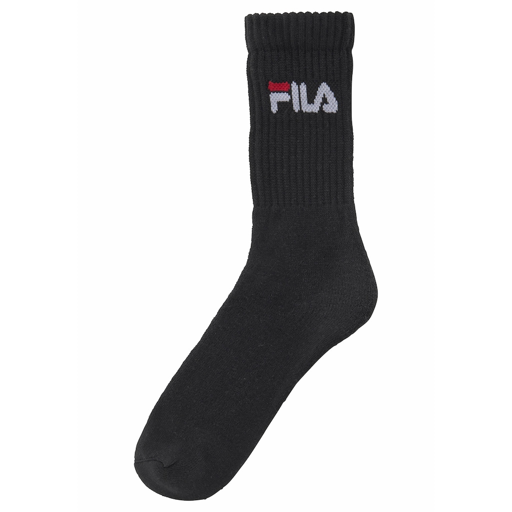 Fila Tennissocken, (3 Paar), mit verstärkten Belastungszonen