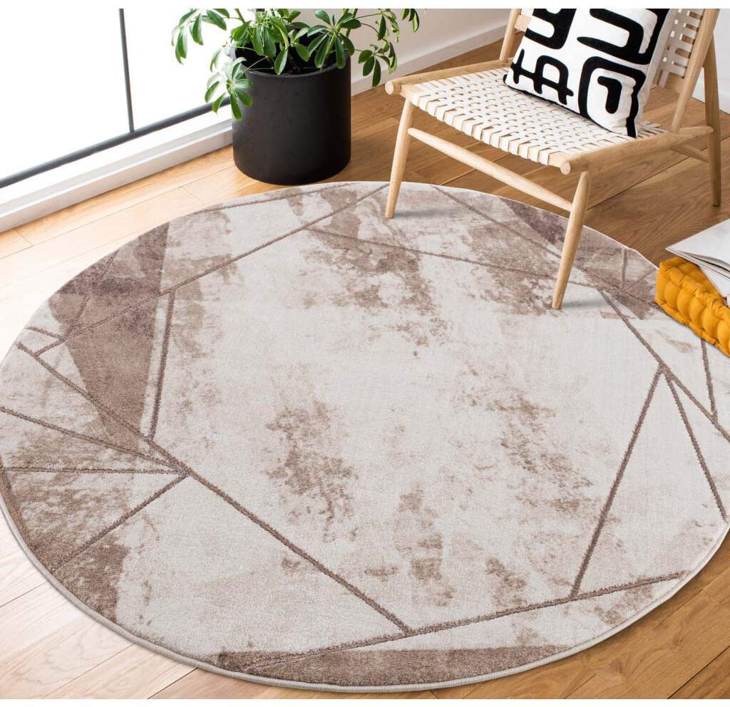 Carpet City Teppich "Noa 9294" rund 11 mm Höhe Kurzflor, Modern, Weicher Fo günstig online kaufen