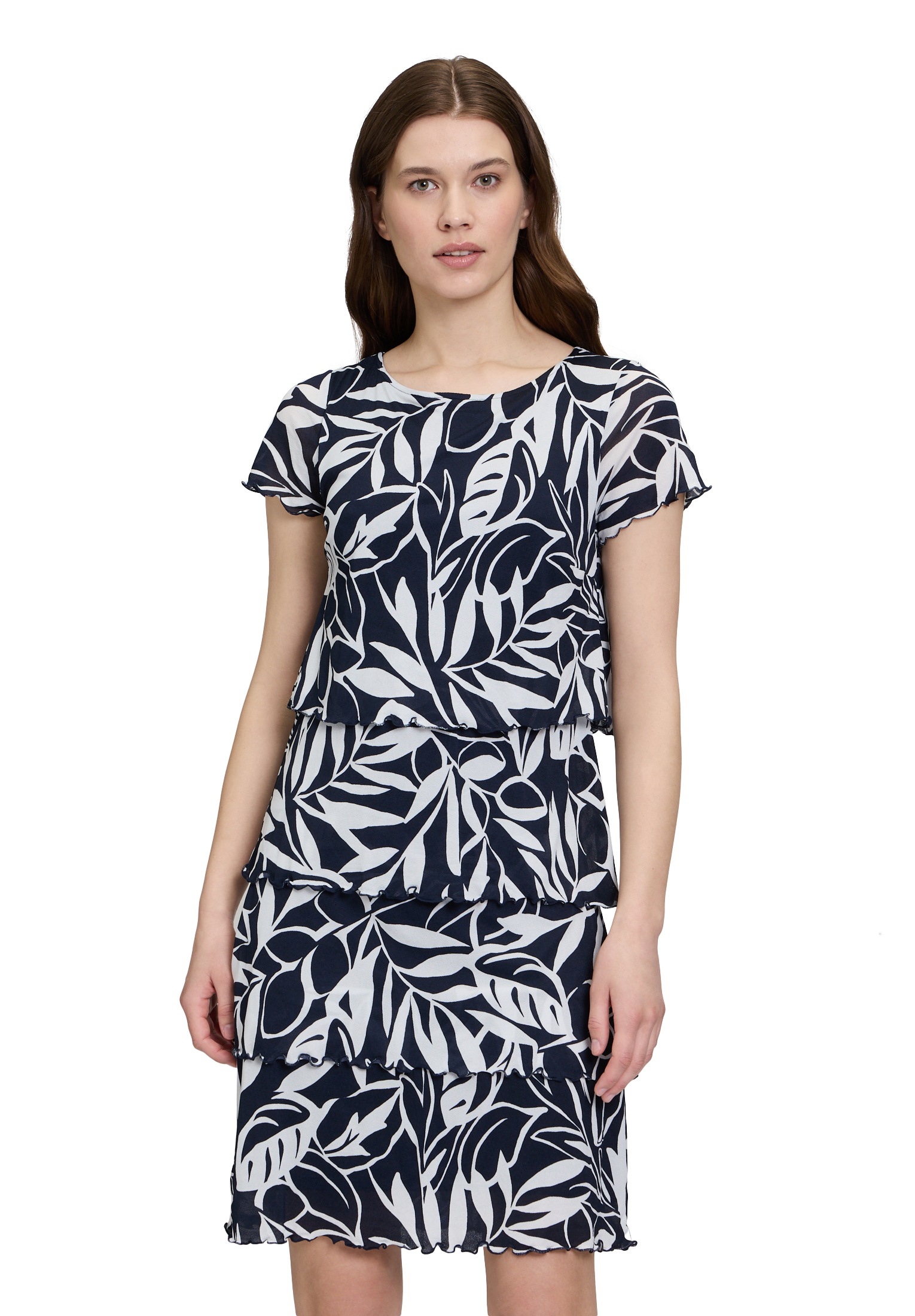 Betty Barclay Sommerkleid "Betty Barclay Damen Stufenkleid mit U-Boot-Aussc günstig online kaufen