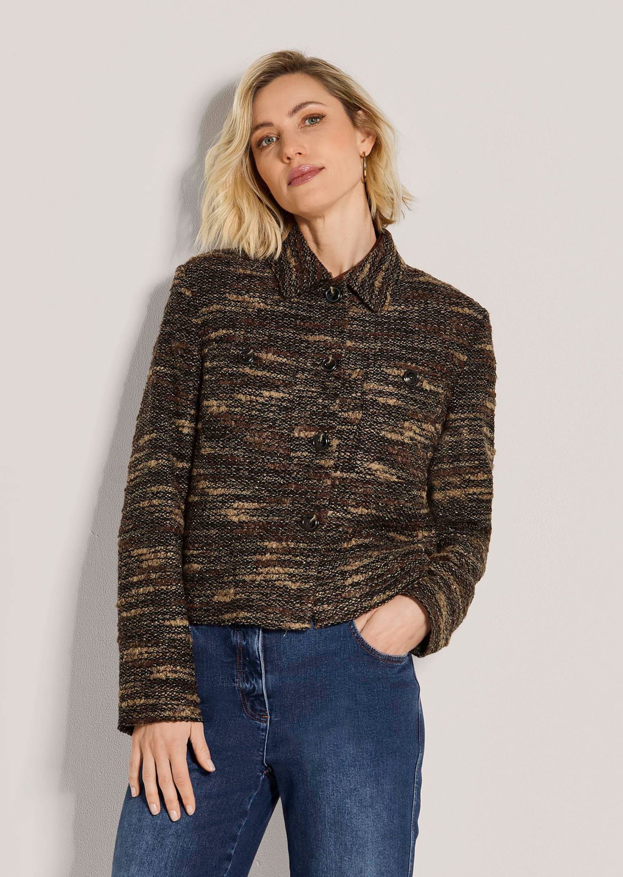 MADELEINE Jackenblazer »Blazer Tweed-Blazer im Boxy-Cut«