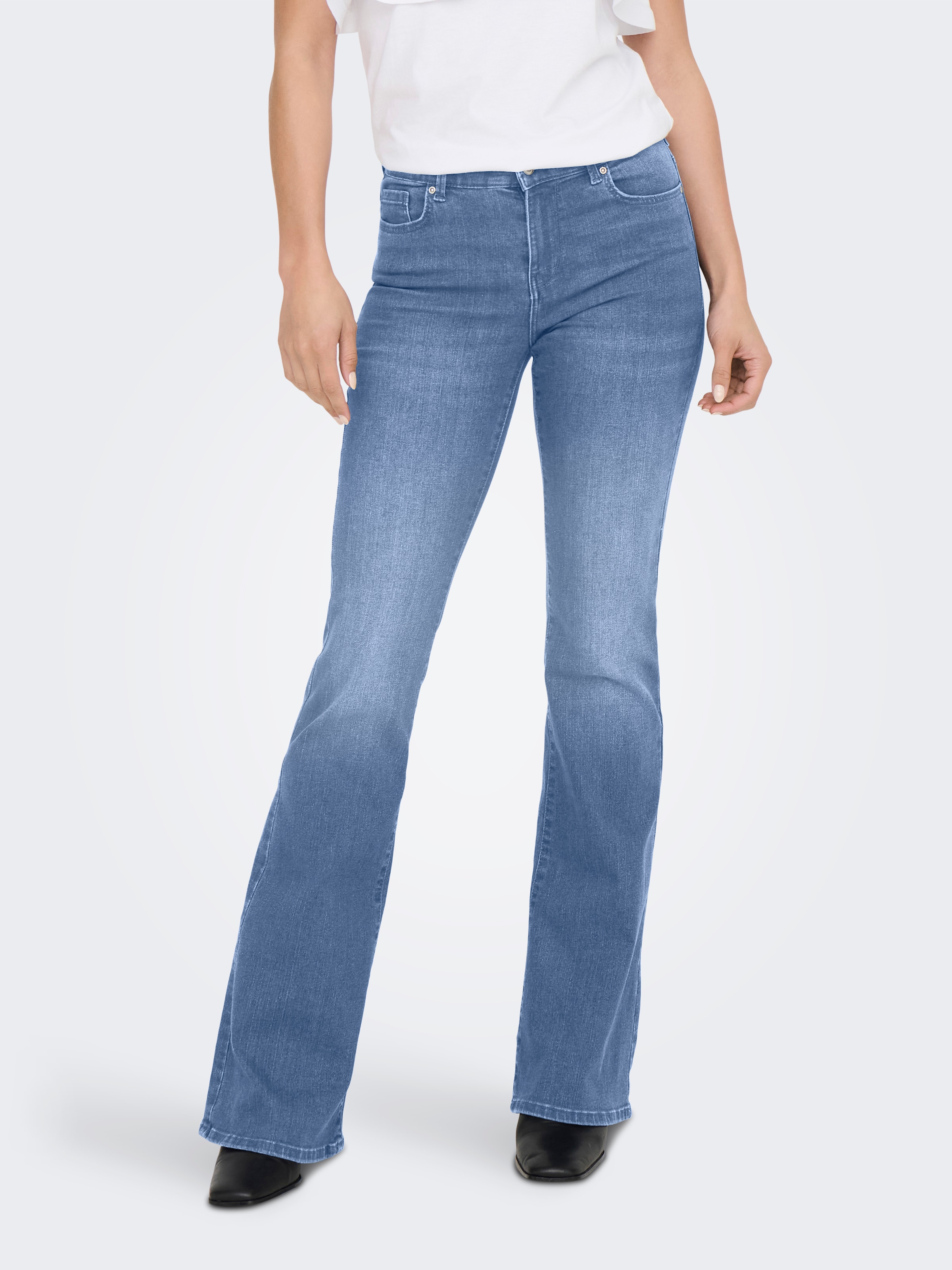 ONLY Bootcut-Jeans "ONLLUSH MW RETRO FLARED DNM" günstig online kaufen