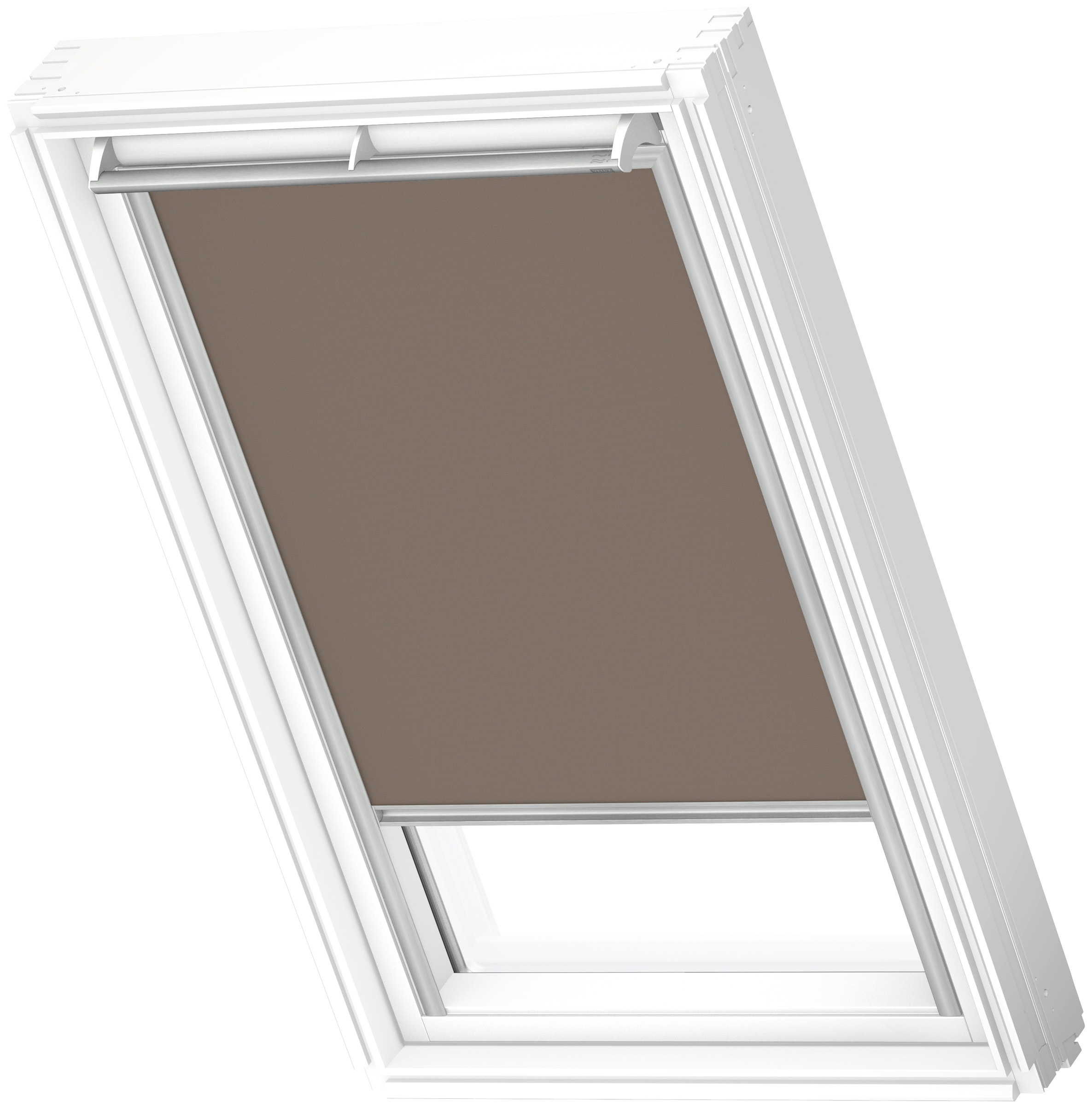 VELUX Verdunklungsrollo "DKL FK08 4574S", verdunkelnd, Verdunkelung, ohne Bohren, in Führungsschienen, alufarbene Führun