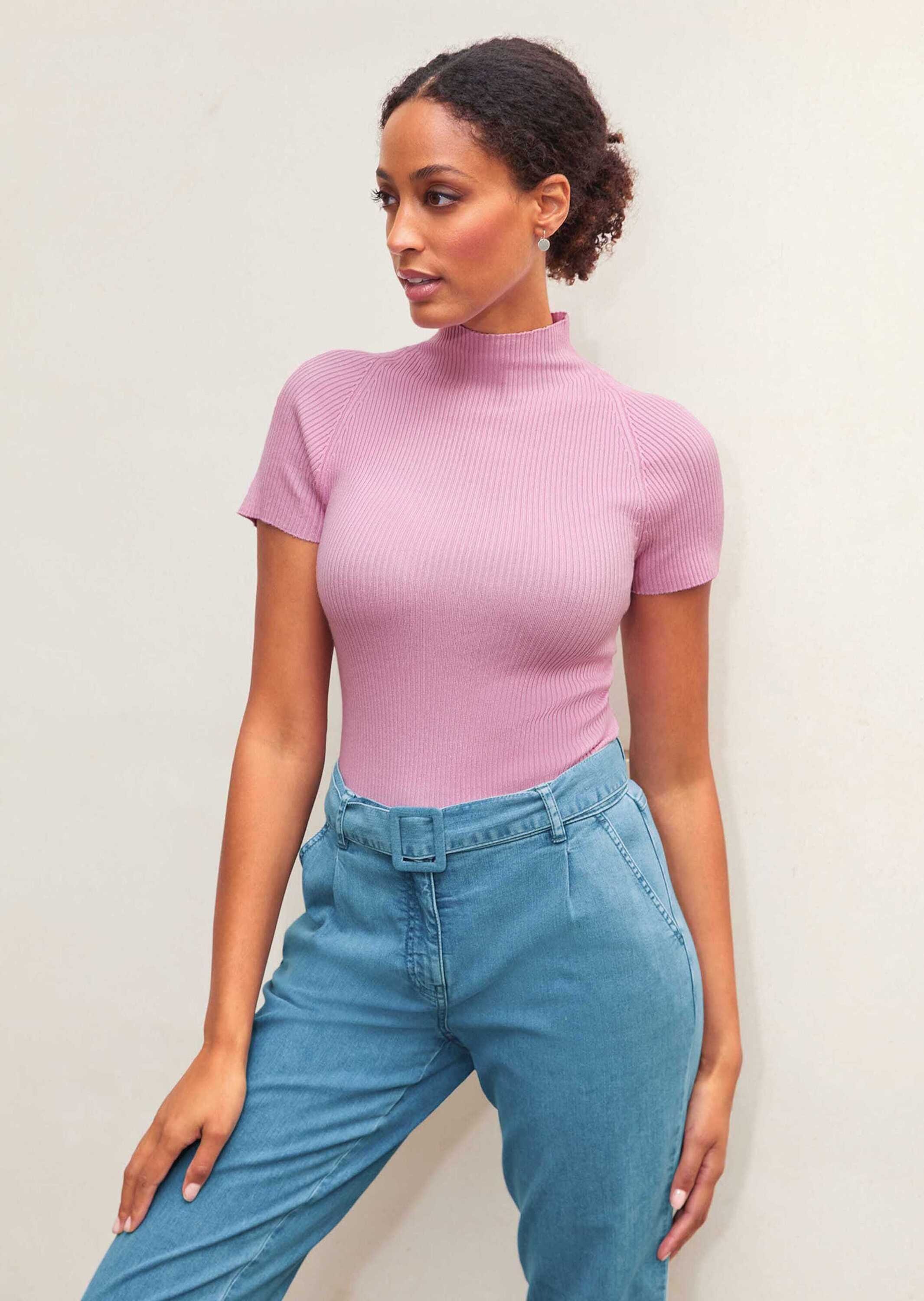 MADELEINE Longpullover »Strickoberteil Kurzarm-Pullover aus Strick« Pullover mit Kurzarm