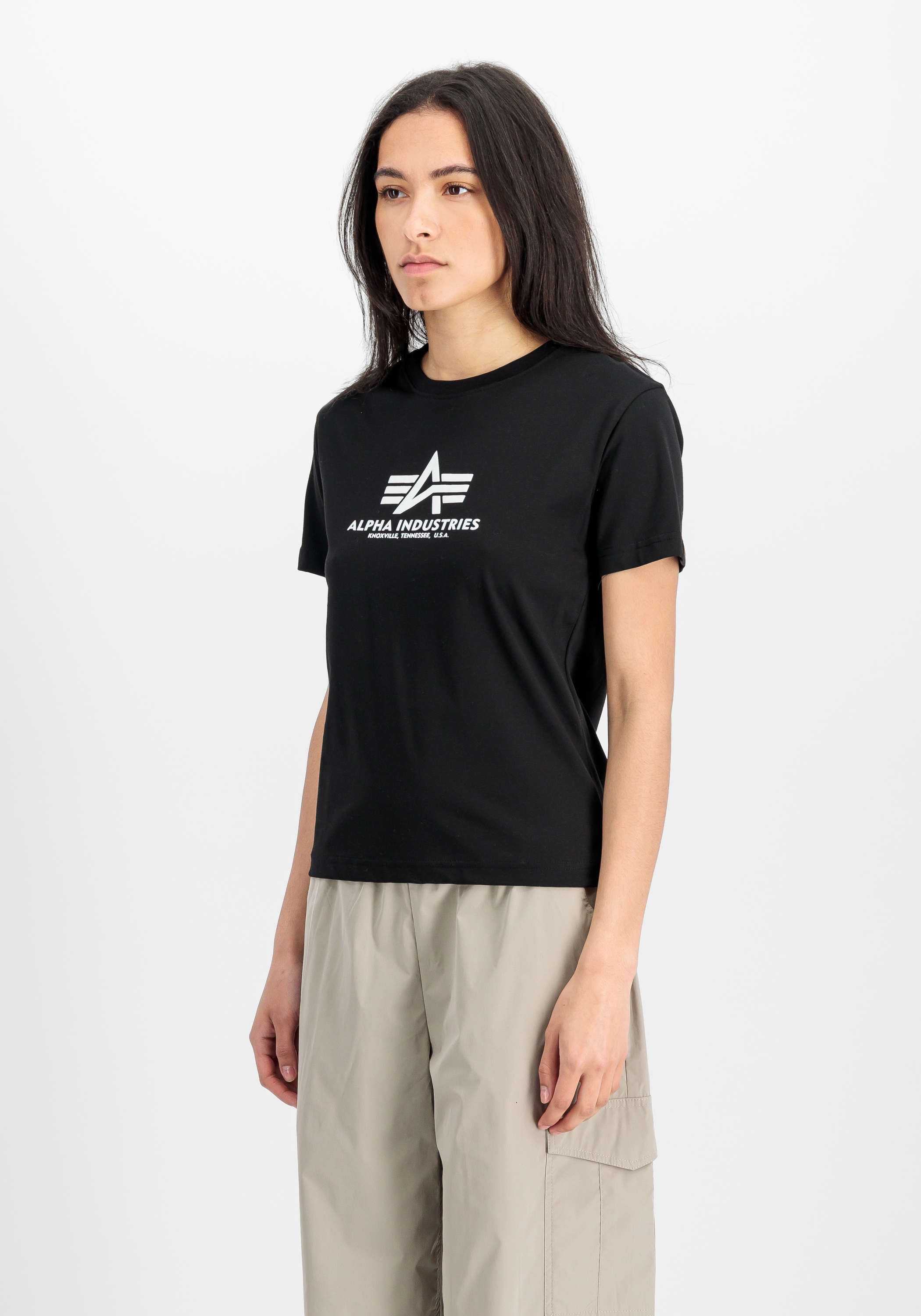 Alpha Industries T-Shirt "Basic T-Shirt BL Puff Print W" günstig online kaufen