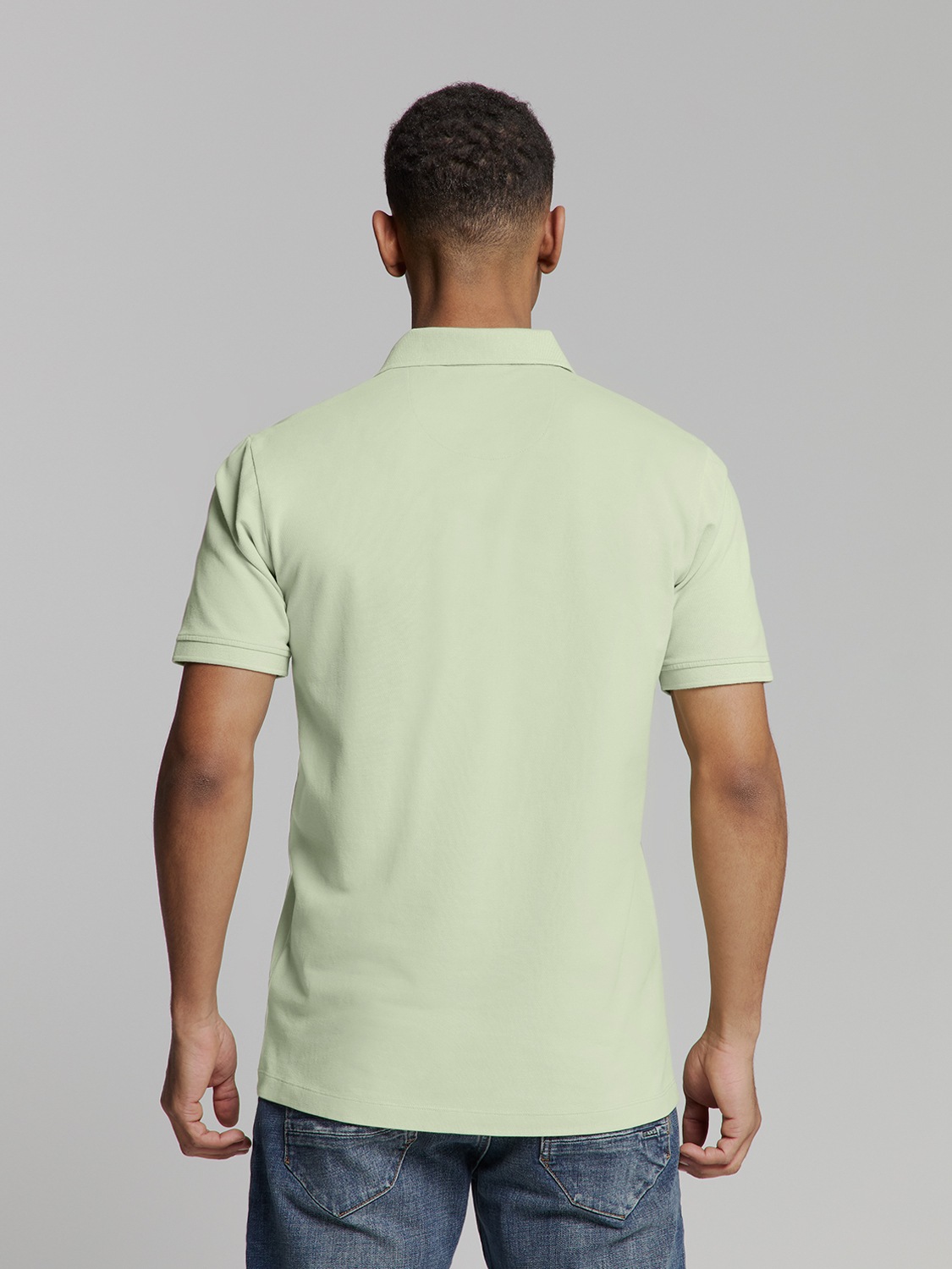 NO EXCESS Poloshirt »No Excess Poloshirt Polo Pique Garment Dyed«