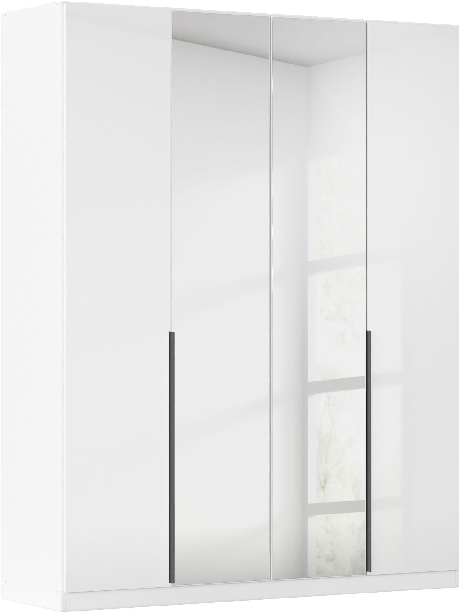 OTTO home Drehtürenschrank "Kleiderschrank Schrank Garderobe AGORDO mit Dekor- oder Hochglanzfront" in zwei Griff-Farben, Breiten 91-405 cm, durchdachte Innenausstattung, in 8 Breiten und 2 Höhen MADE IN GERMANY