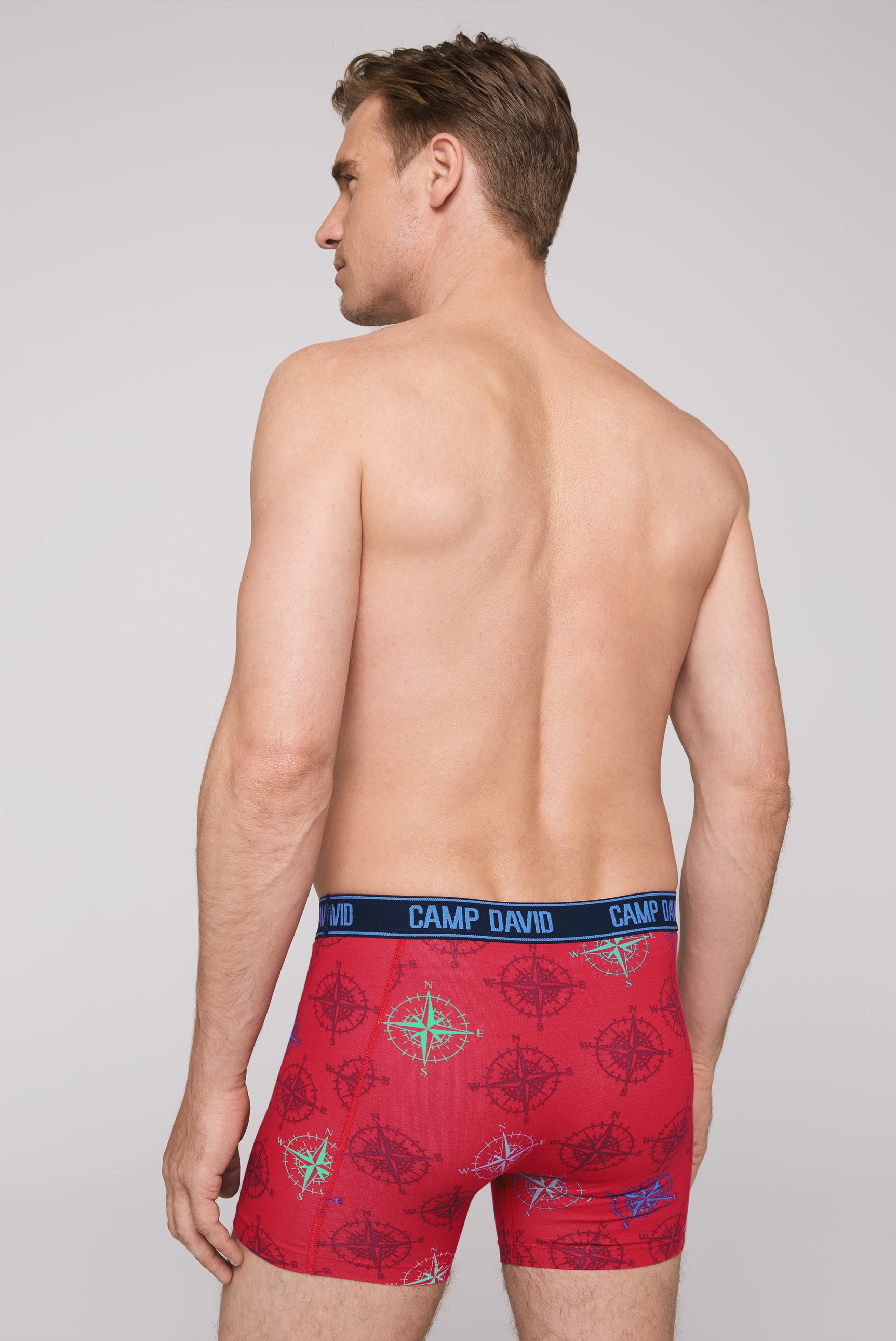 CAMP DAVID Boxershorts »Set:«, (2 St.), mit All Over Print