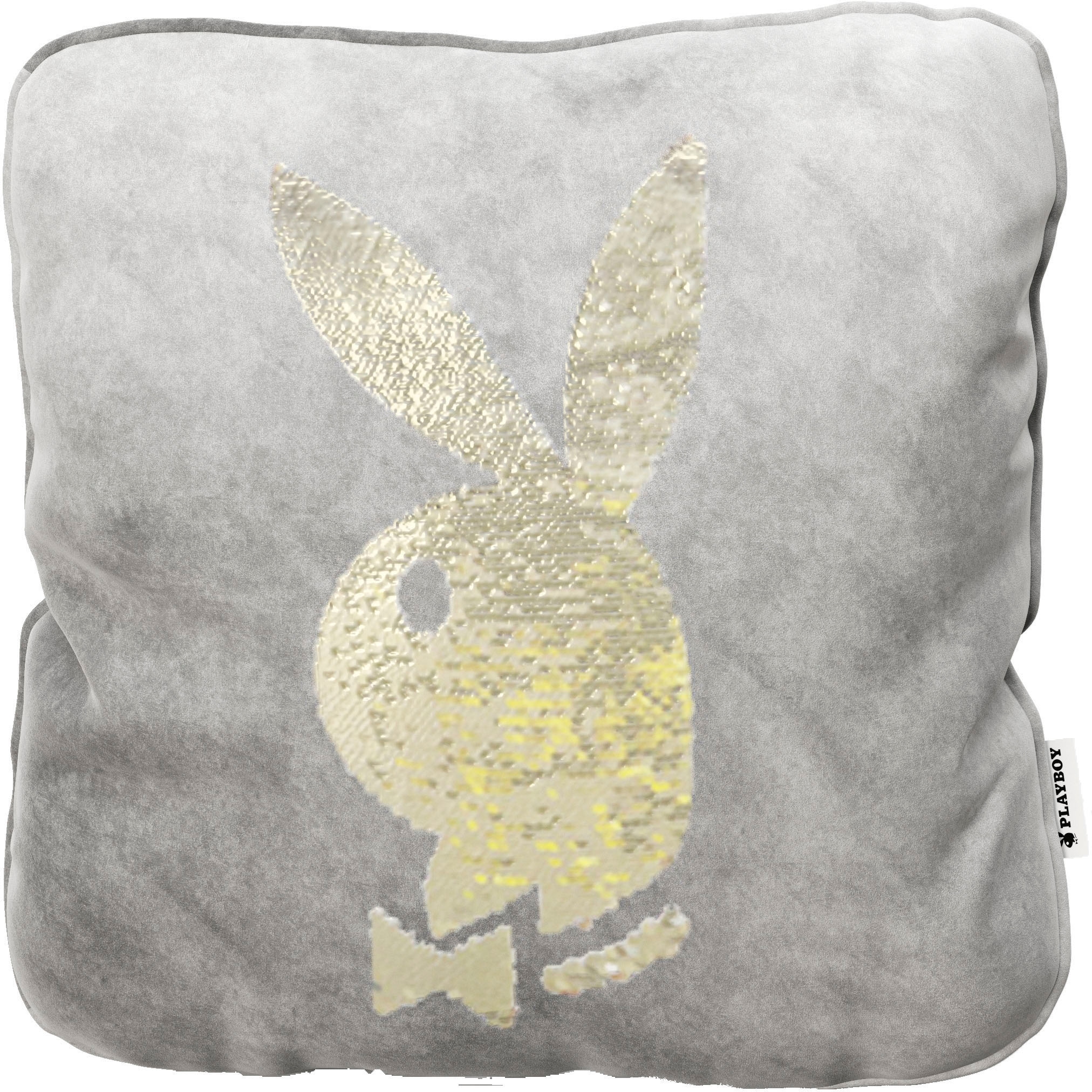 PLAYBOY Dekokissen "Samtkissen ELLEN, Bunnyhead" günstig online kaufen