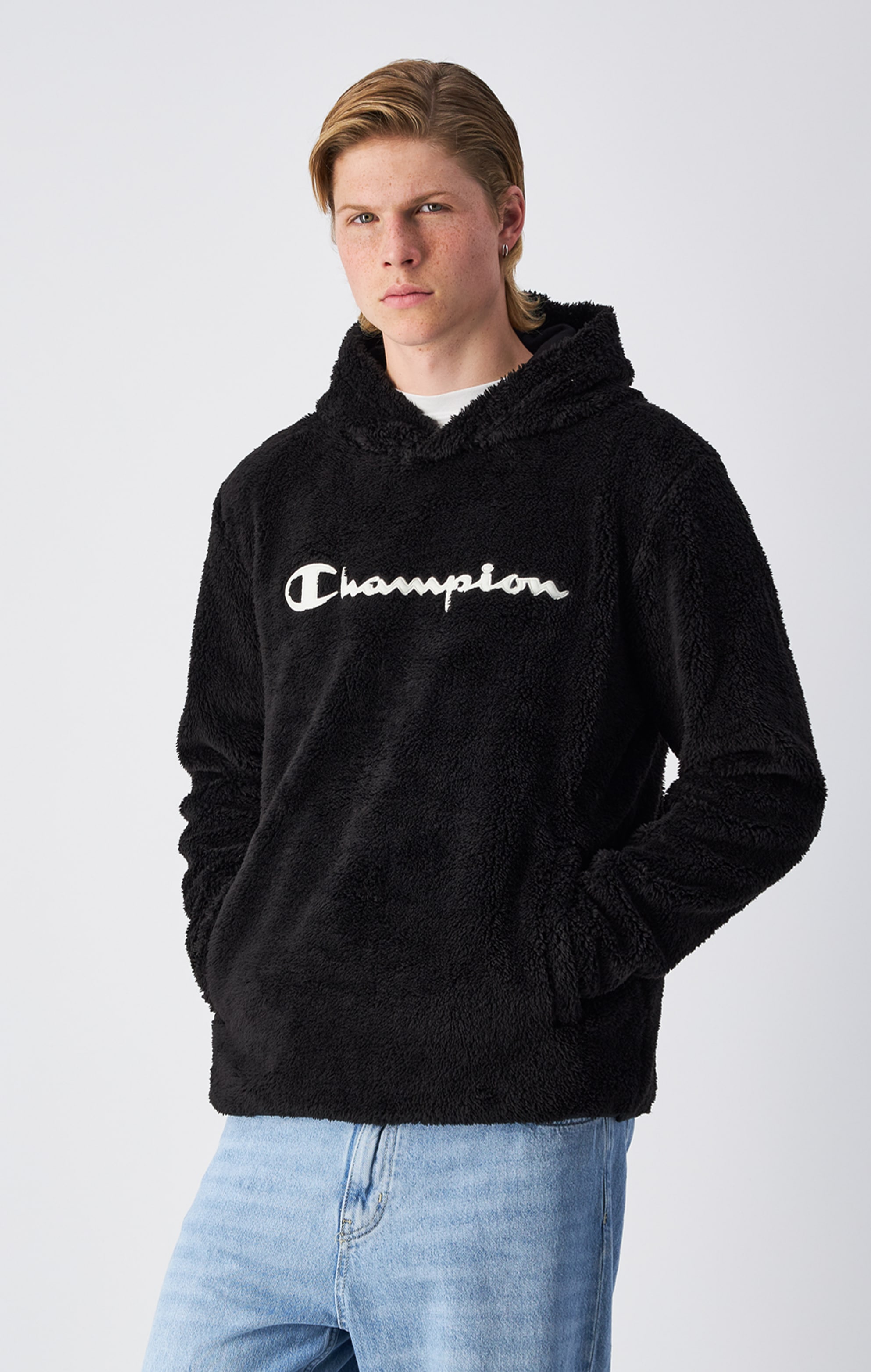 Champion Kapuzensweatshirt "SPORTWEAR HOODIE Standard Fit Polar", für Erwachsene geeignet, Standard Fit, aus Polyester und Baumwolle