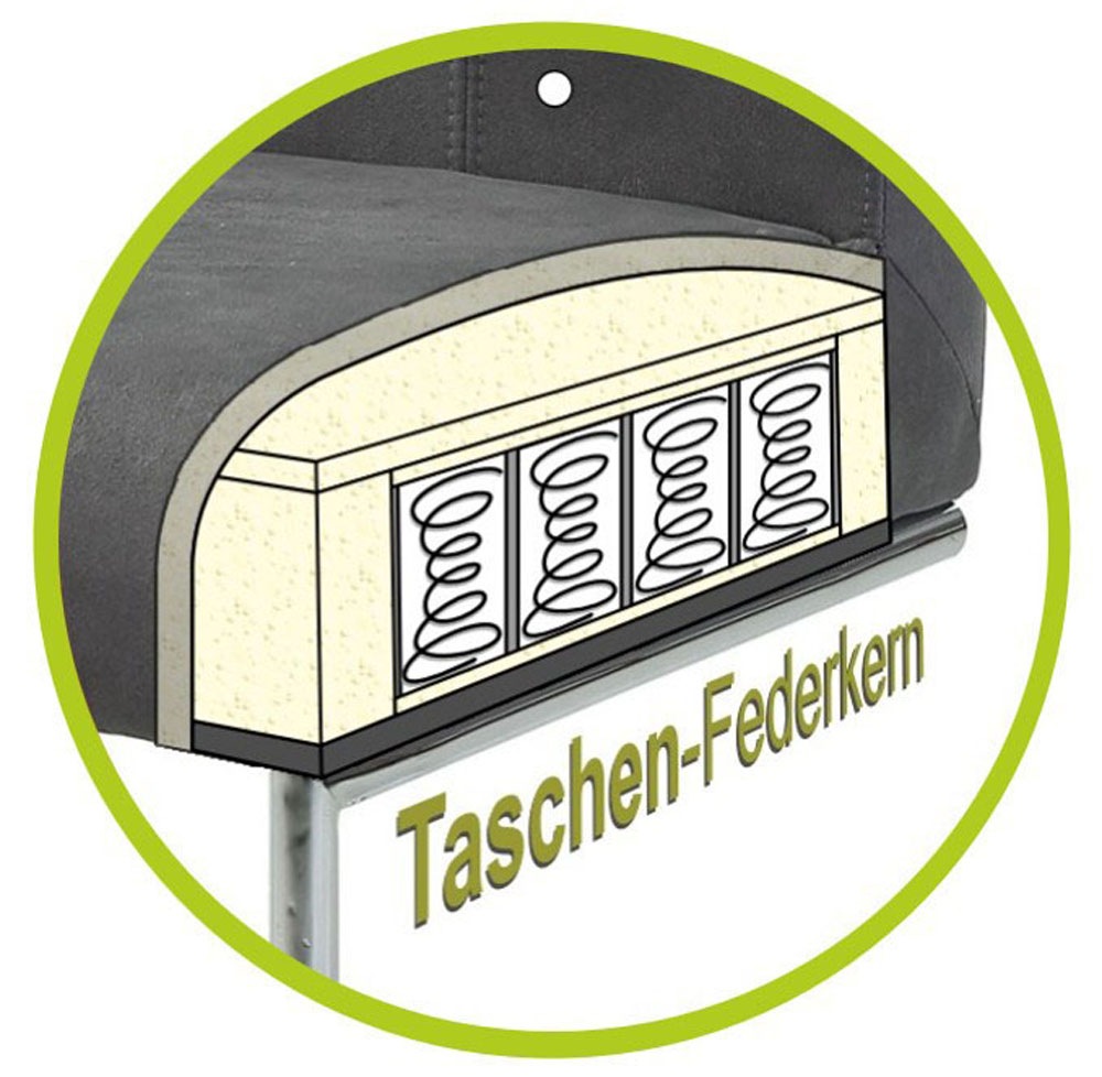 Jockenhöfer Gruppe Kufenstuhl »Goliath« (Set) 2 Stk.4-Fuss-Kufen-Stuhl, bis zu 200 kg belastbar, Taschenfederkern