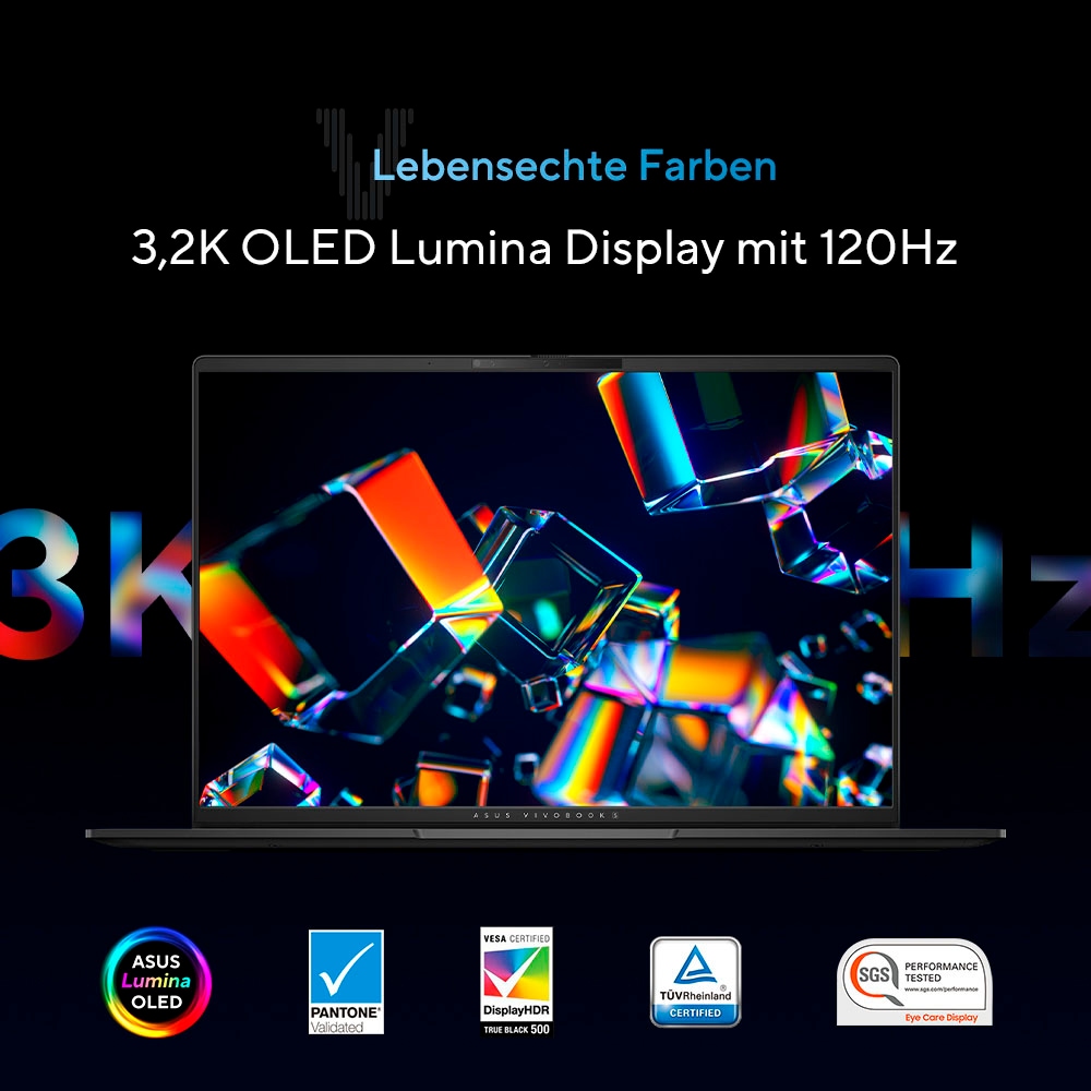 Asus Notebook »Vivobook S 16 OLED S5606MA-MX163X«, 40,6 cm, / 16 Zoll, Intel, Core Ultra 9, ARC, 1000 GB SSD
