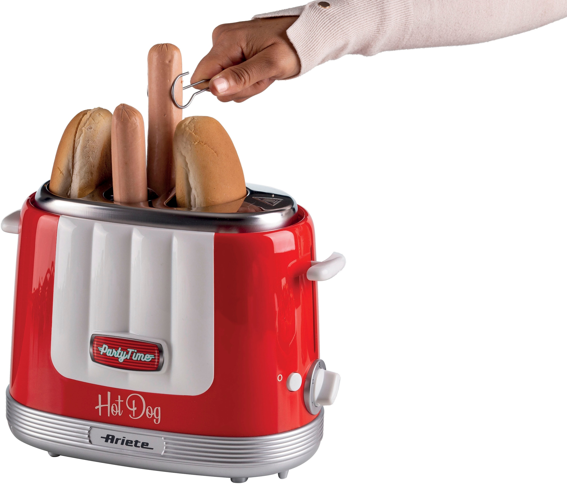 Ariete Hotdog-Maker »206R Party Time rot«, 650 W