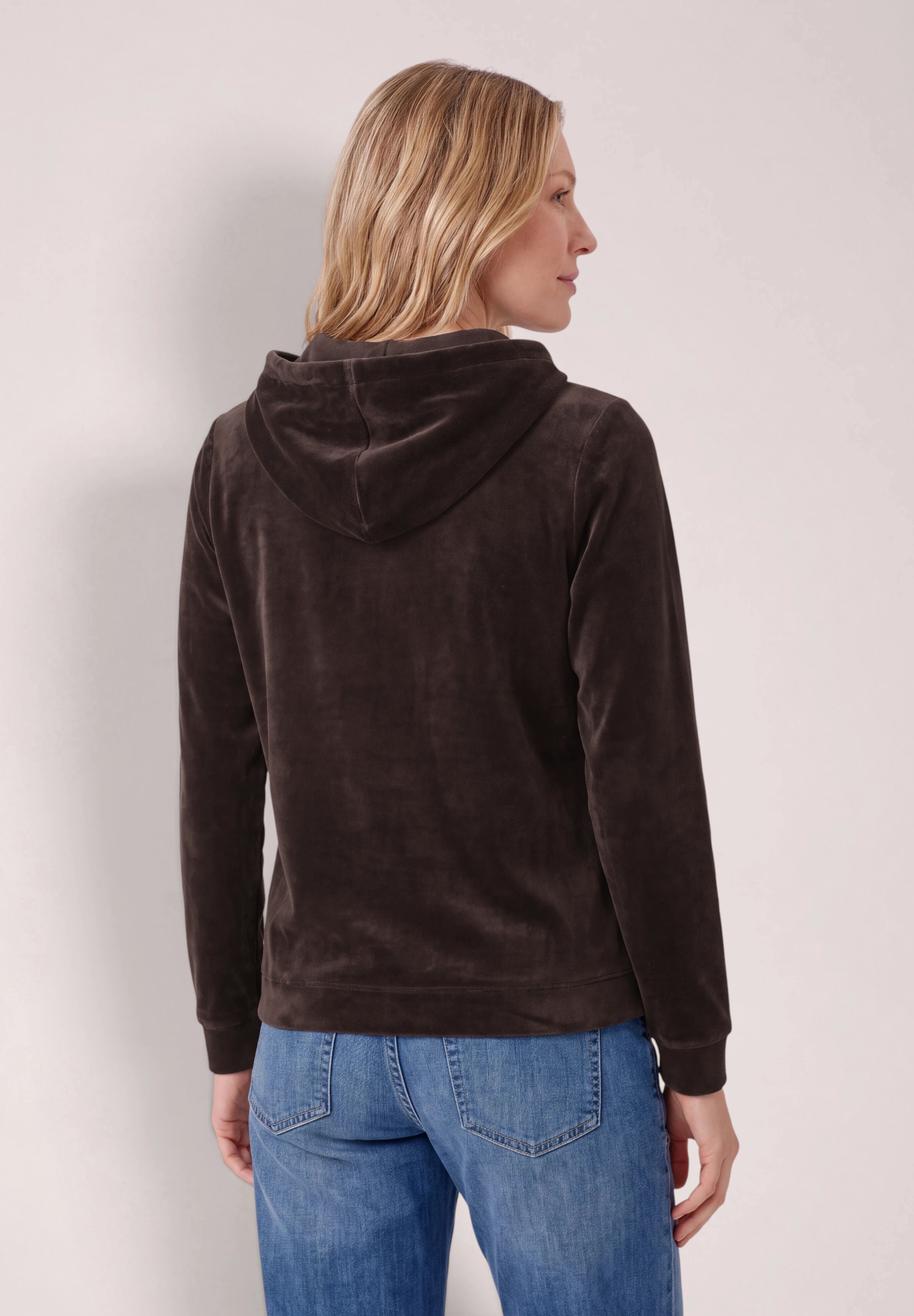 Cecil Kapuzenshirt in Unifarbe