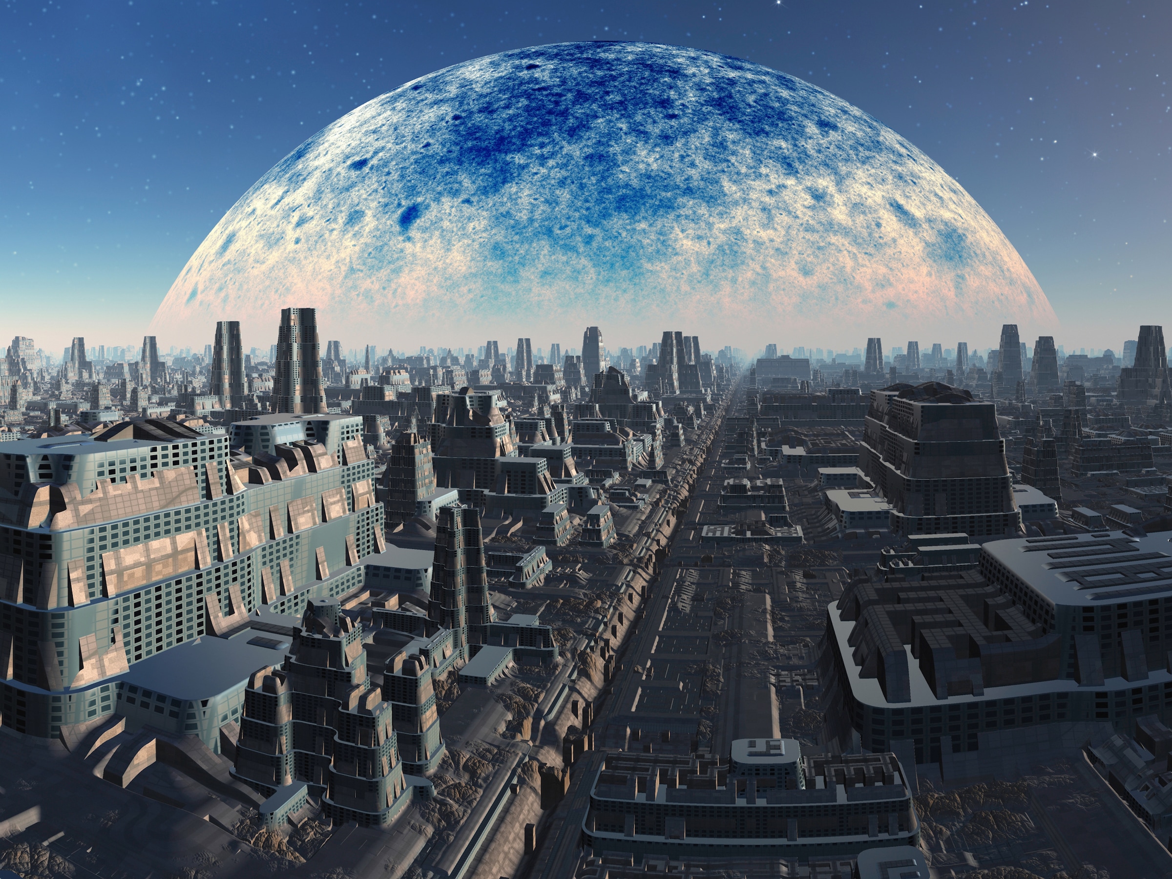 Papermoon Fototapete "PLANETEN-FUTURISTISCH WELTRAUM MOON GALAXIE UNIVERSUM"