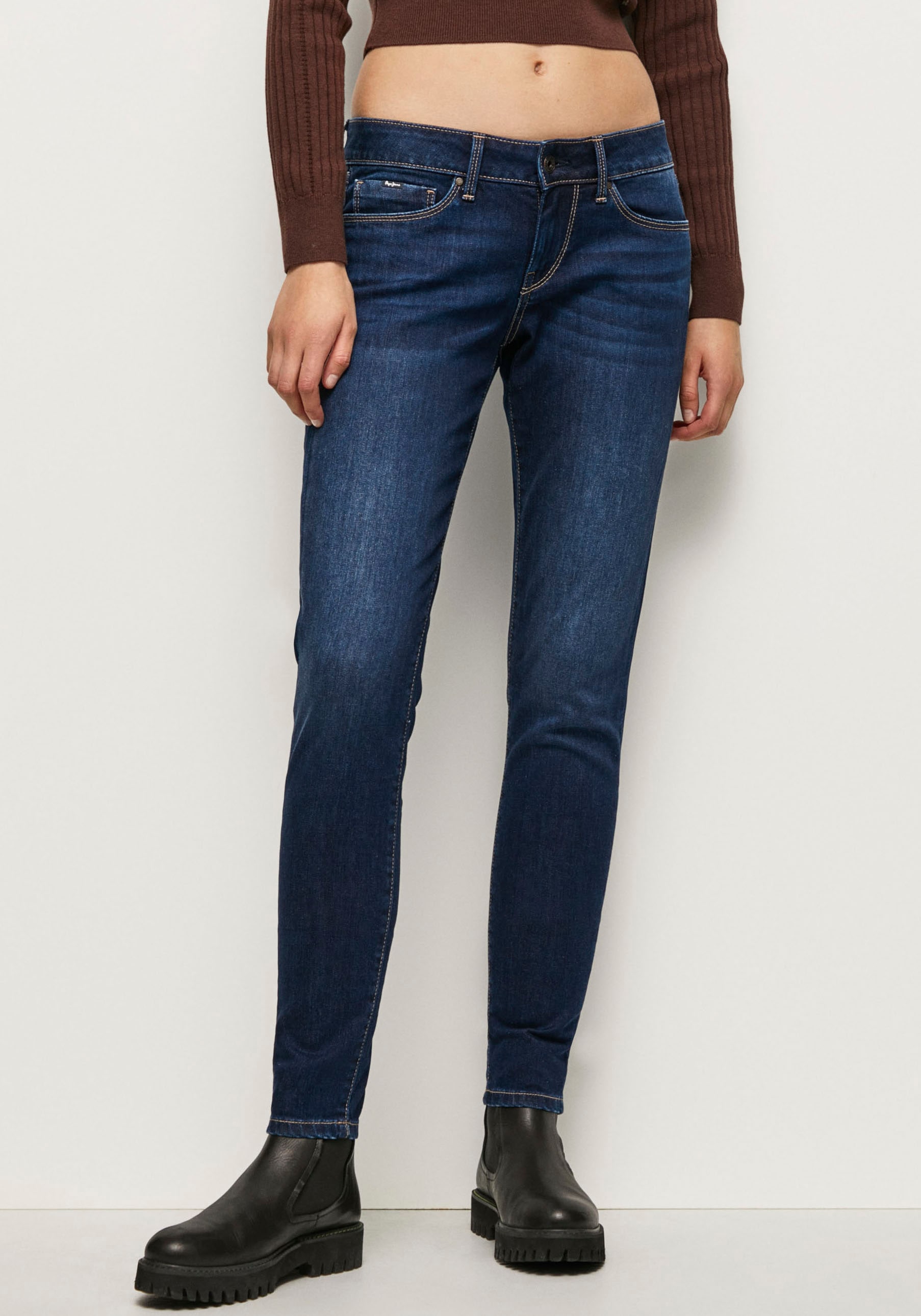 Pepe Jeans Skinny-fit-Jeans "SOHO", im 5-Pocket-Stil mit 1-Knopf Bund und S günstig online kaufen