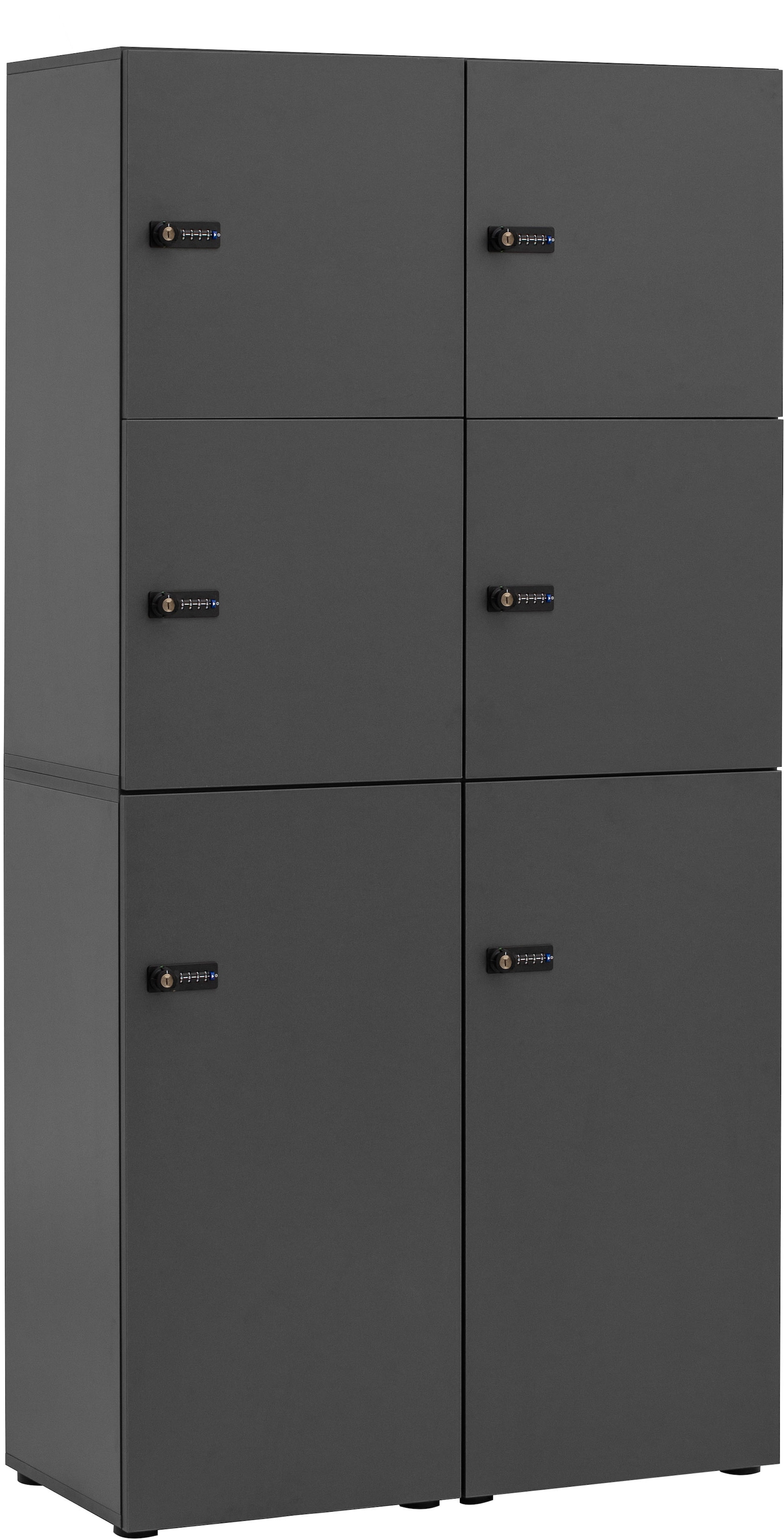 Schildmeyer Garderoben-Set "Locked Spind Schrank Set mit 4 Spinden" 4 Stk. günstig online kaufen