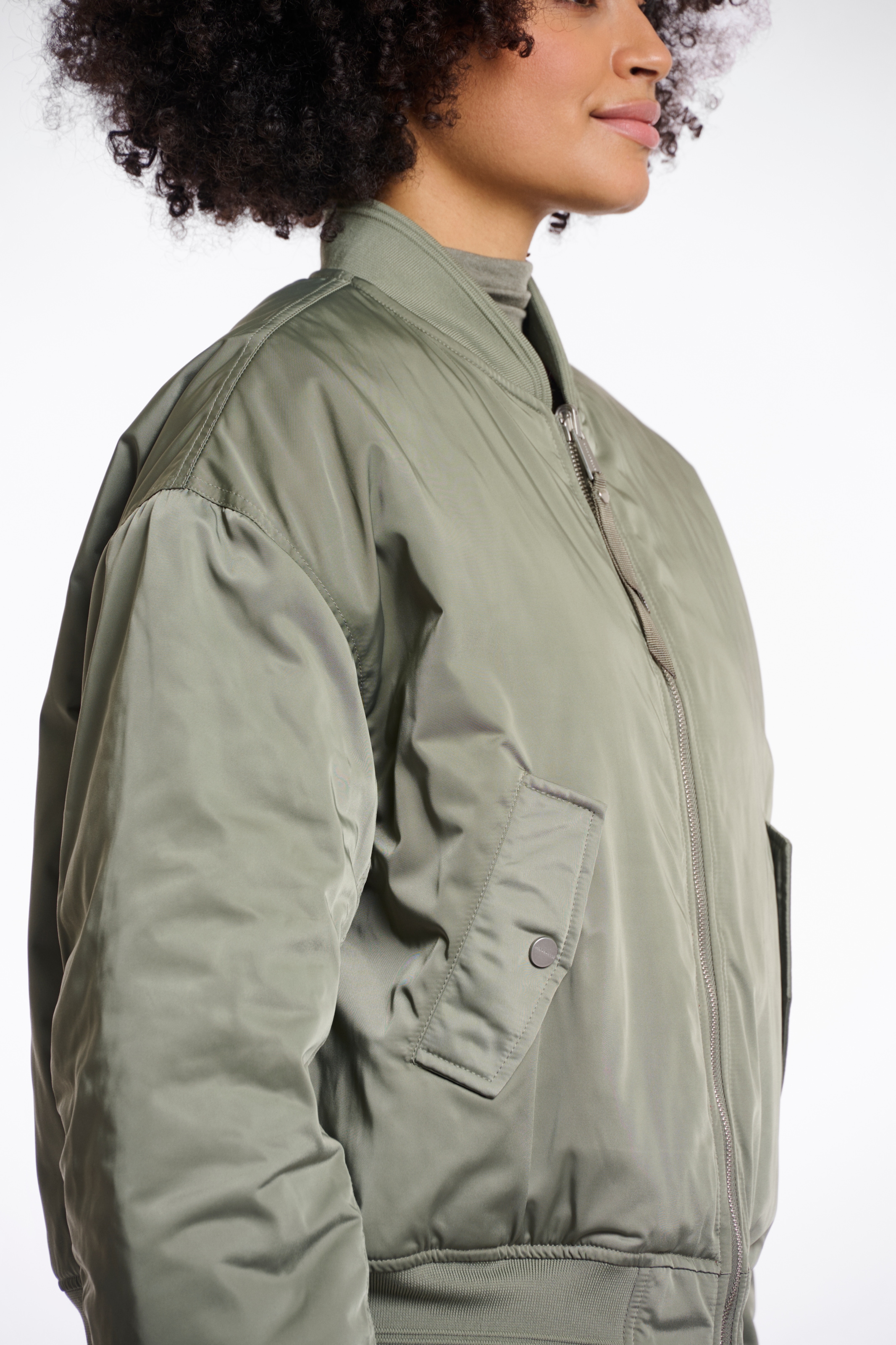 Rino & Pelle Bomberjacke, ohne Kapuze, mit Reißverschluss und Klapptaschen