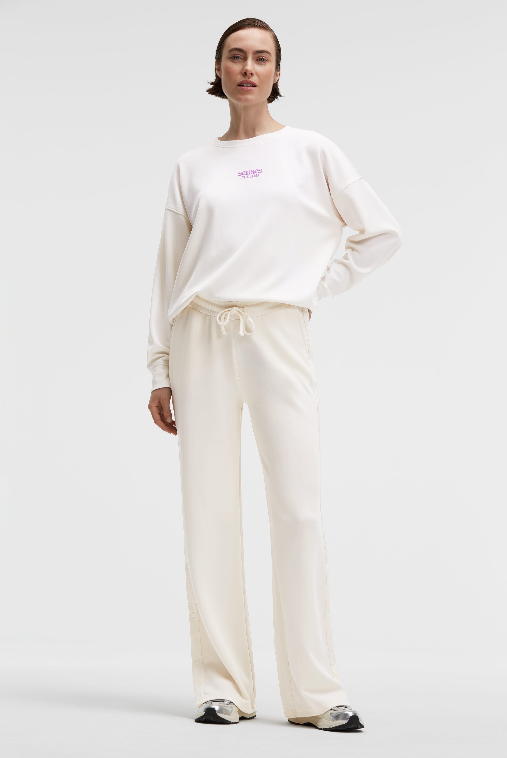 SENSES.THE LABEL PAINT:ERLY Women's Trousers White XXL 3