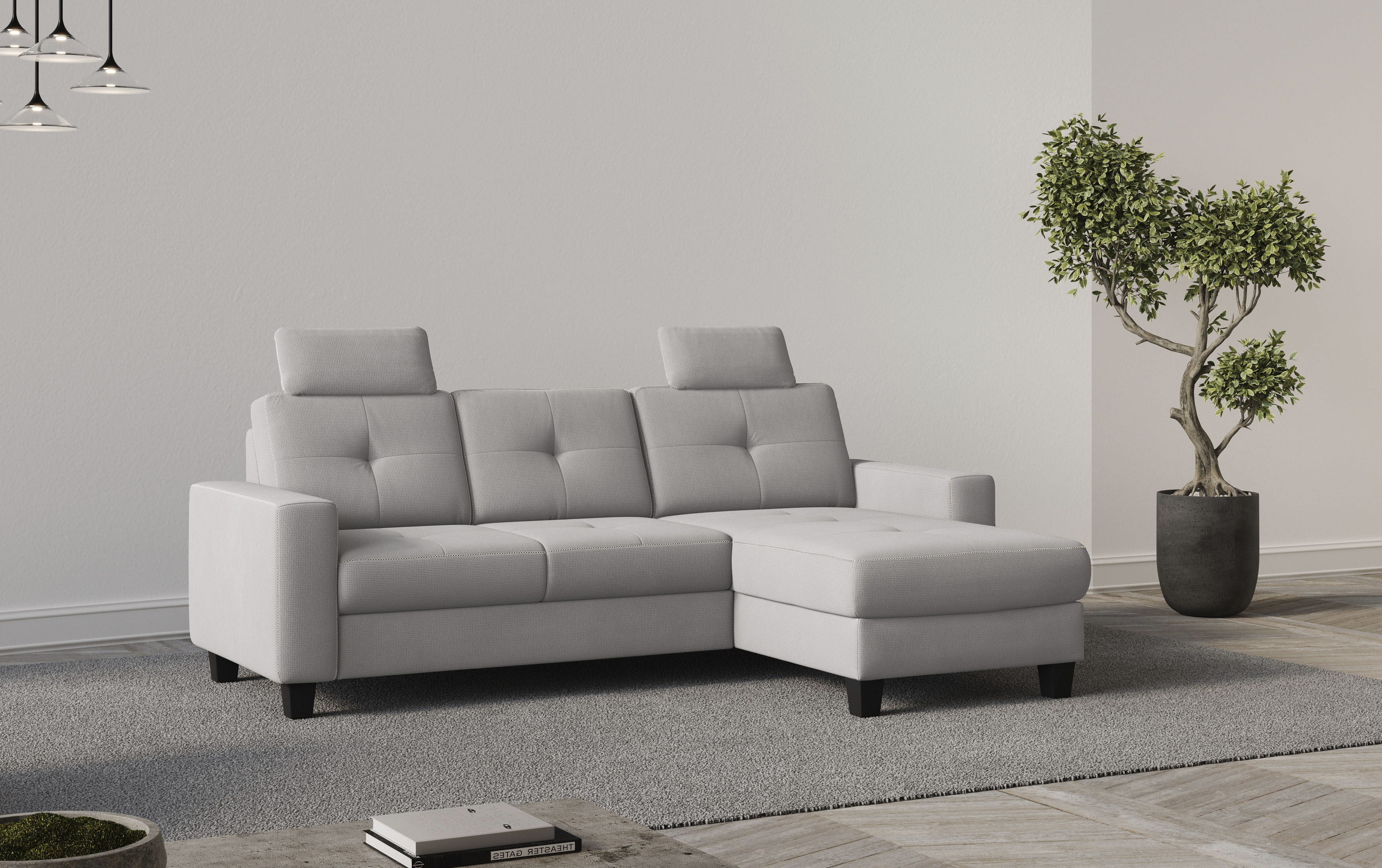 OTTO home Ecksofa "Varese" wahlweise mit Schlaffunktion und Bettkasten