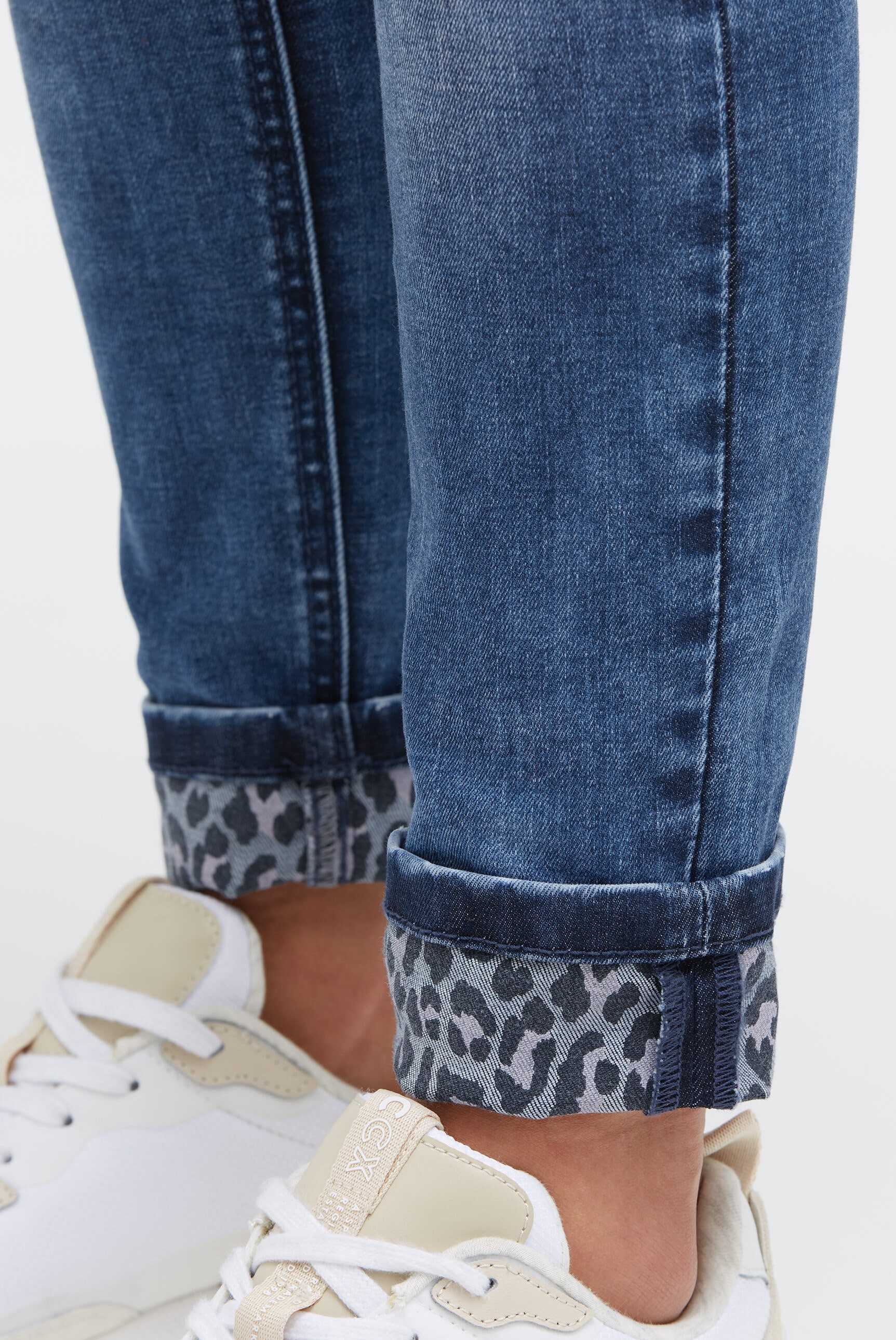 SOCCX Slim-fit-Jeans, mit Turn-Up Saum