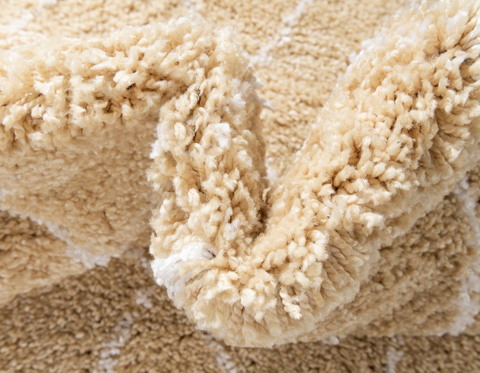 Myflair Möbel & Accessoires Hochflor-Teppich »Temara Shag, LAGERRÄUMUNG!« rechteckig 51 mm Höhe gewebt, Rauten Design, weich & kuschelig