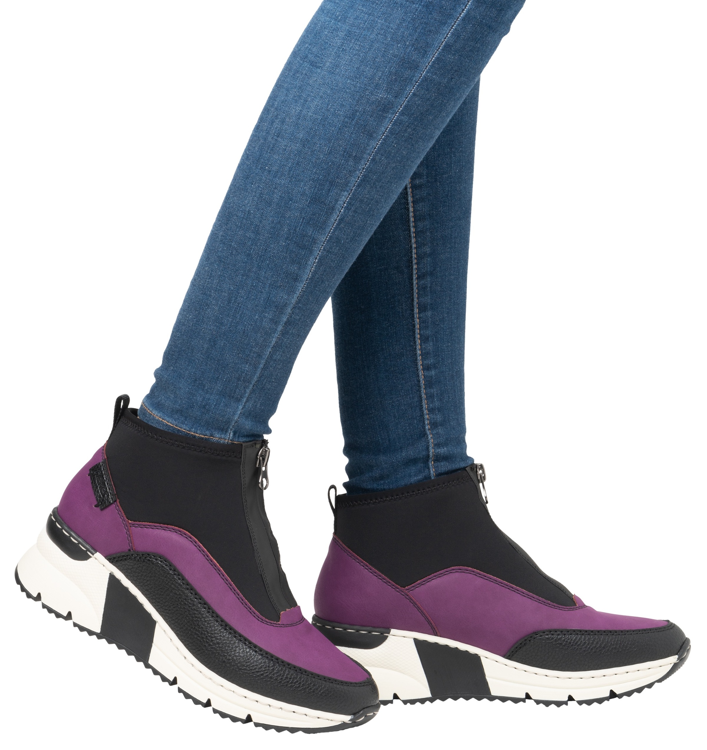 Thumbnail - Rieker Keilsneaker, Stiefelette, Keilboots, High Top Sneaker mit Reißverschluss vorne