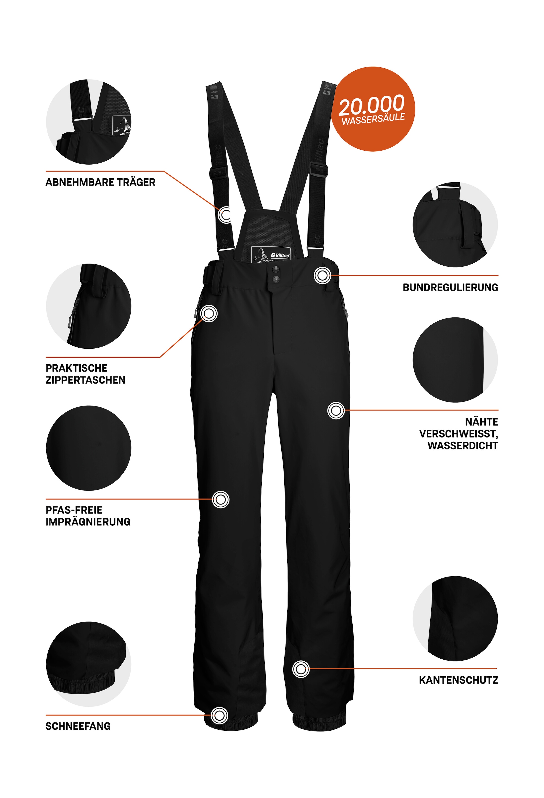 Killtec Skihose »KSW 82 MN SKI PNTS«  killtec Skihose: 4-Wege-Stretch, verschweißte Nähte, sehr atmungsaktiv