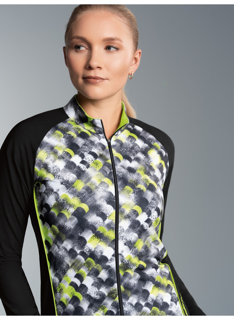 Thumbnail - Trigema Trainingsjacke "TRIGEMA Fahrradjacke mit praktischer Rückentasche" 1 Stk. tlg.