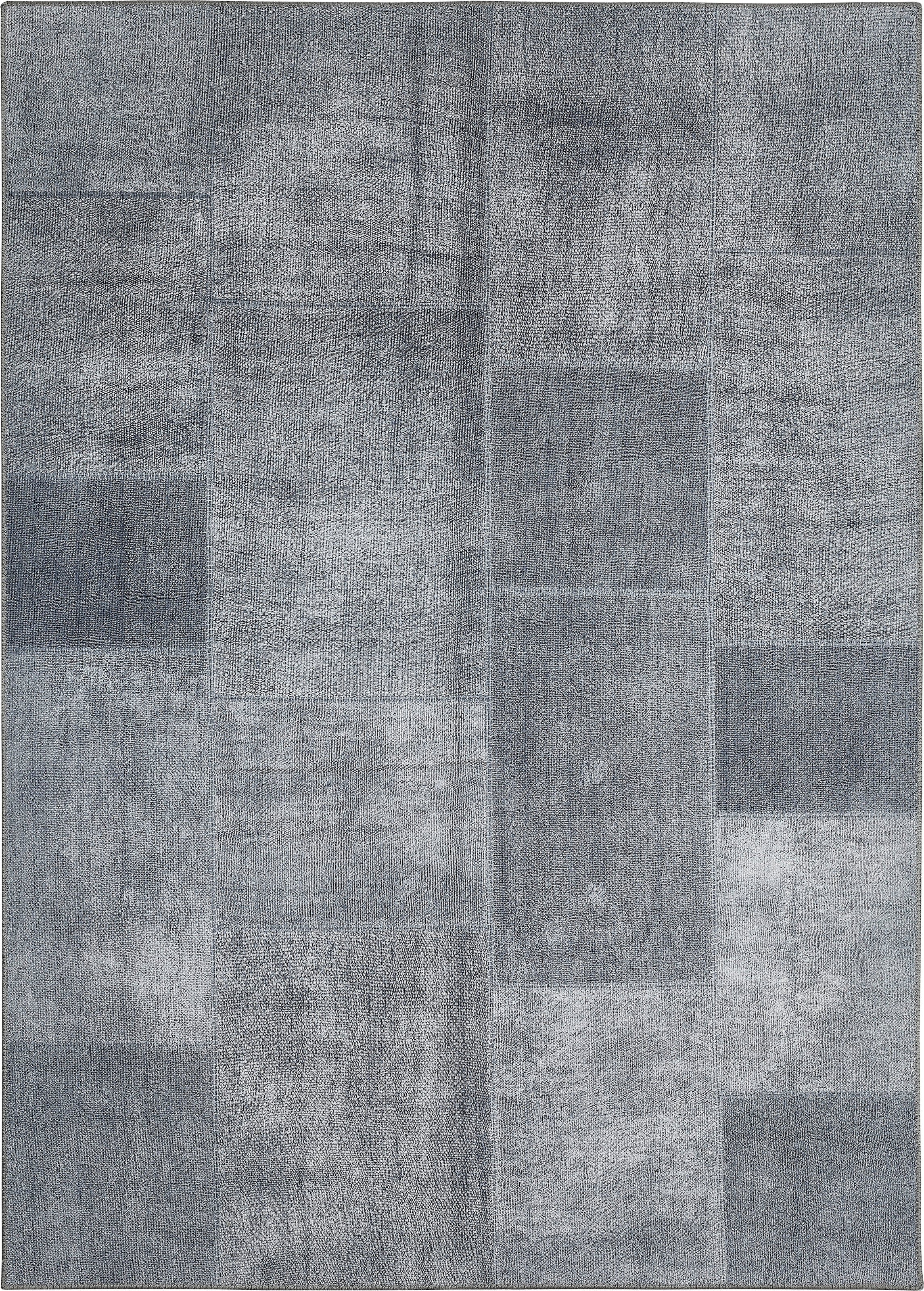 LUXOR living Teppich »Punto 3«, rechteckig, 5 mm Höhe, Kurzflor, bedruckt, modernes Patchwork Design