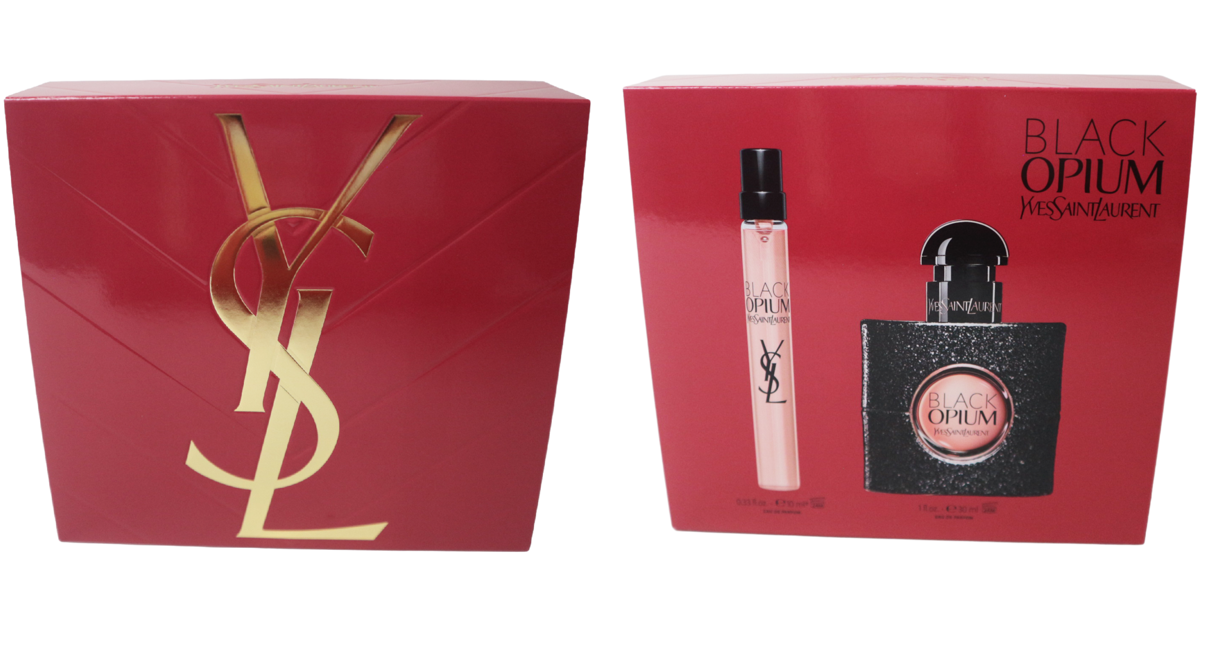 YVES SAINT LAURENT Duft-Set »BLACK OPIUM FOR HER« 2 Stk. Geschenkset: Eau de Parum 30ml + Travelspray 10ml