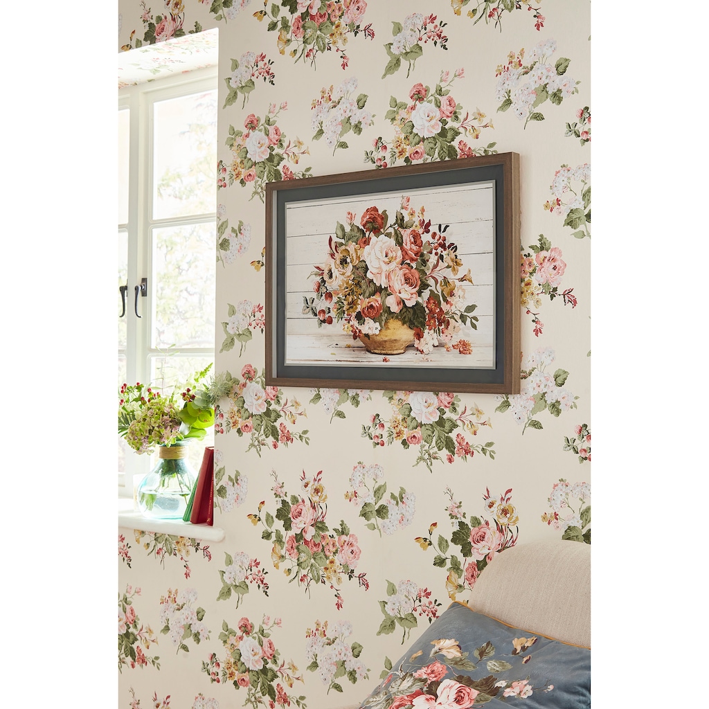 LAURA ASHLEY Bild mit Rahmen »Rosemore«, (1 St.), Bilder 70x50cm