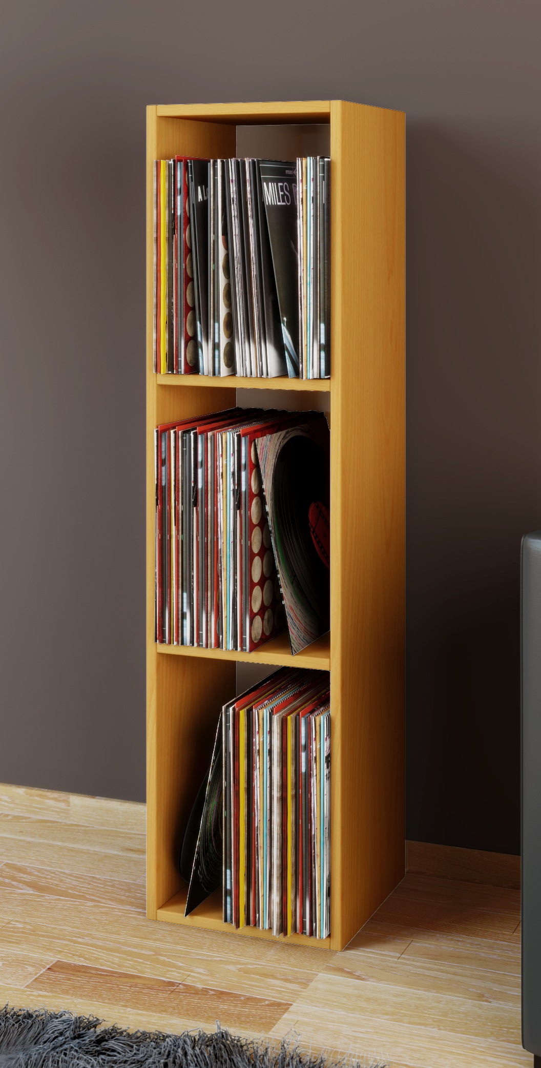 VCM Media-Regal »Holz Schallplatten LP Stand Regal Platto 3fach«