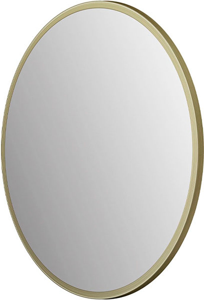 Badspiegel »Picasso gold Ø 25 cm«, hochwertiger Aluminiumrahmen