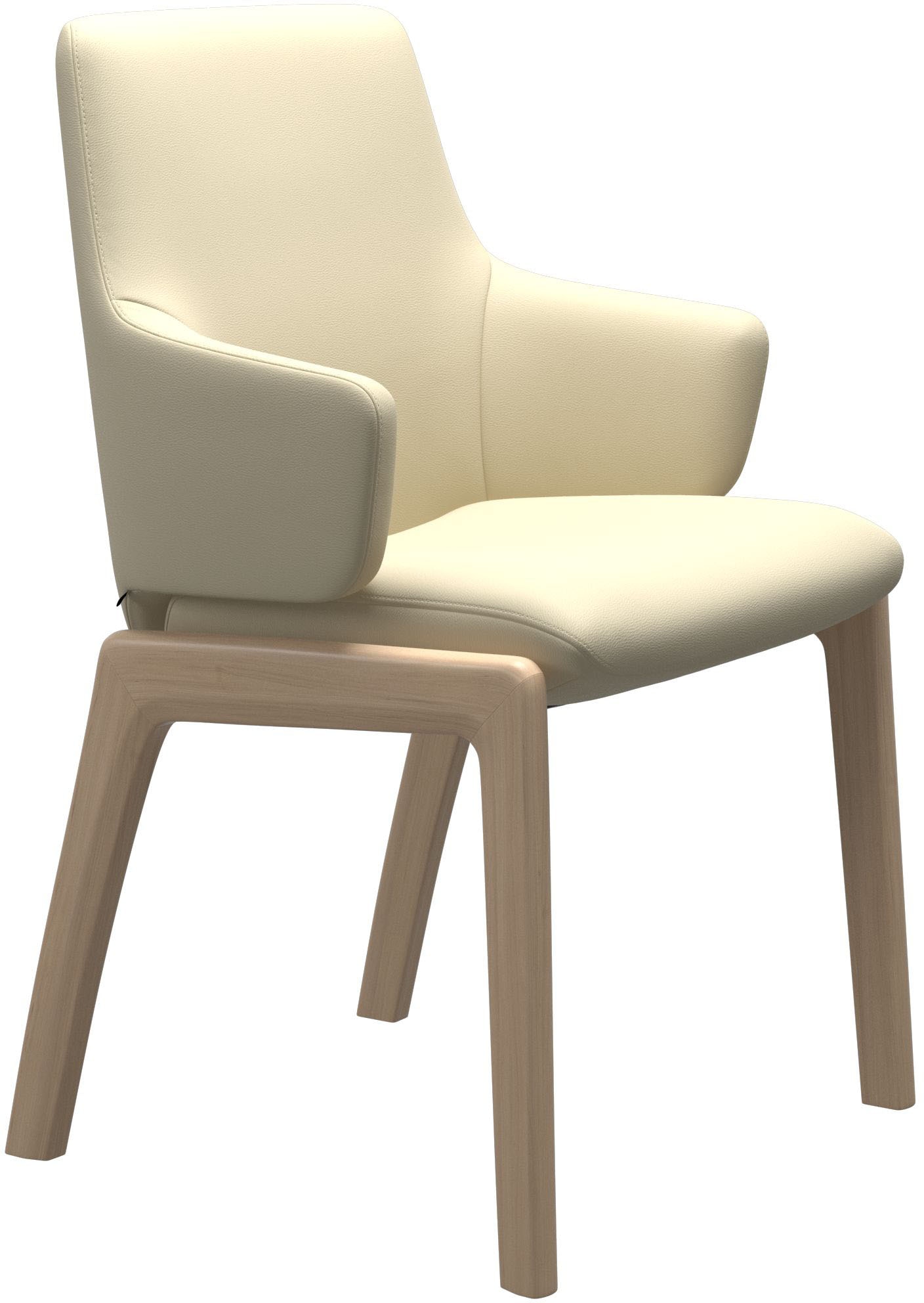 Stressless Polsterstuhl "Laurel" () Low Back mit Armlehne, Größe L, mit abgerundeten Beinen in Walnuss
