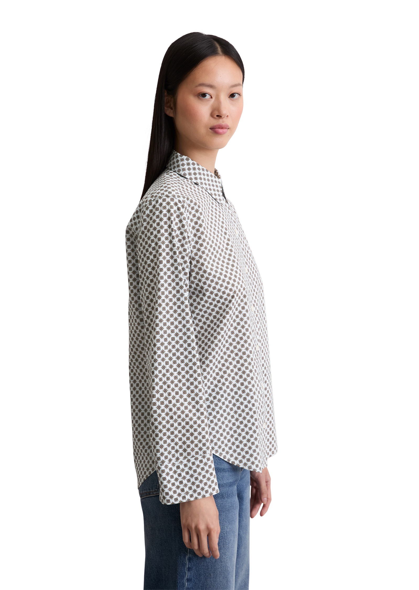 Marc OPolo Langarmbluse "aus Papertouch-Popeline" günstig online kaufen