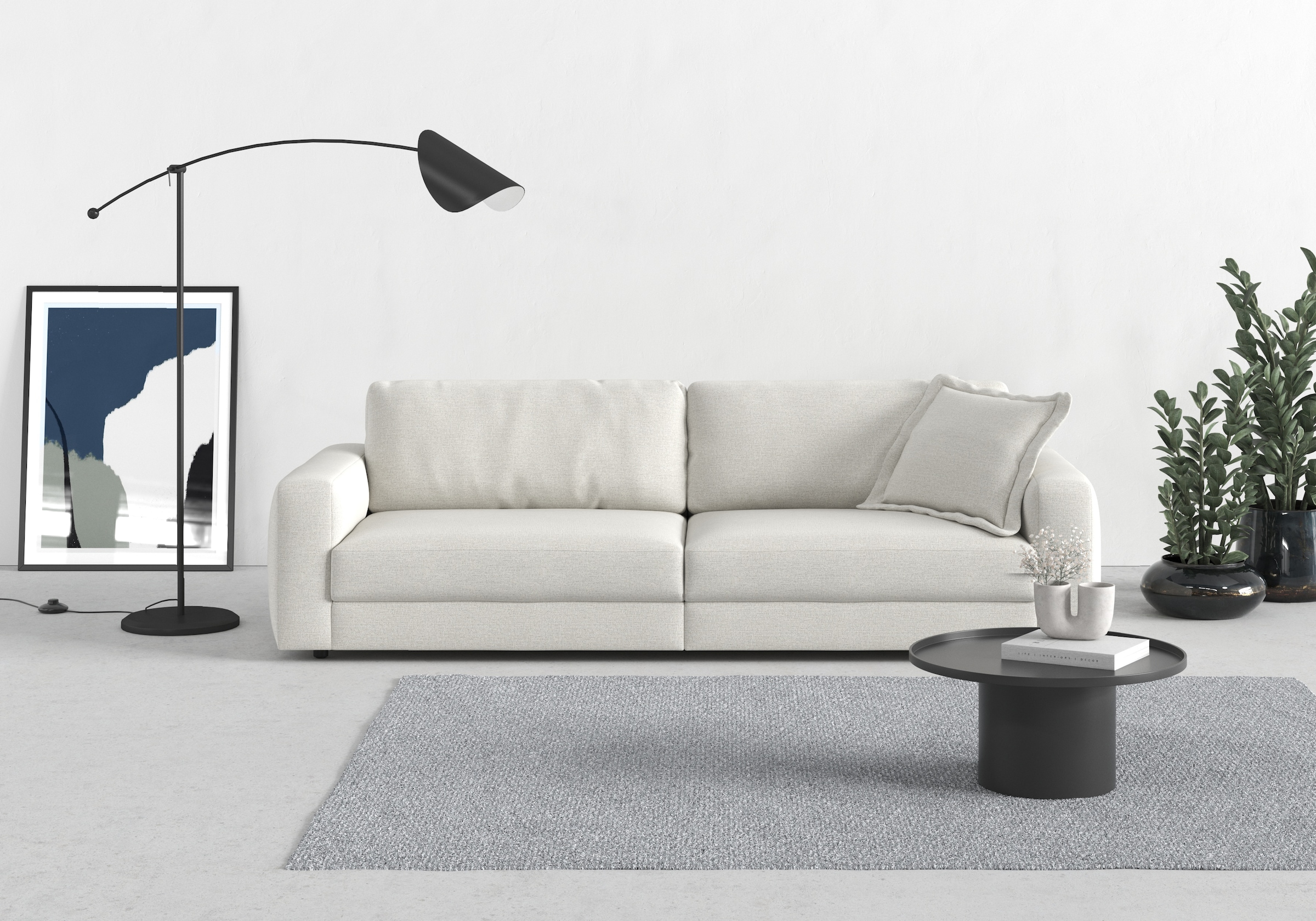 TRENDMANUFAKTUR Big-Sofa "Bourbon" extra tiefe Sitzfläche, wahlweise mit Si günstig online kaufen