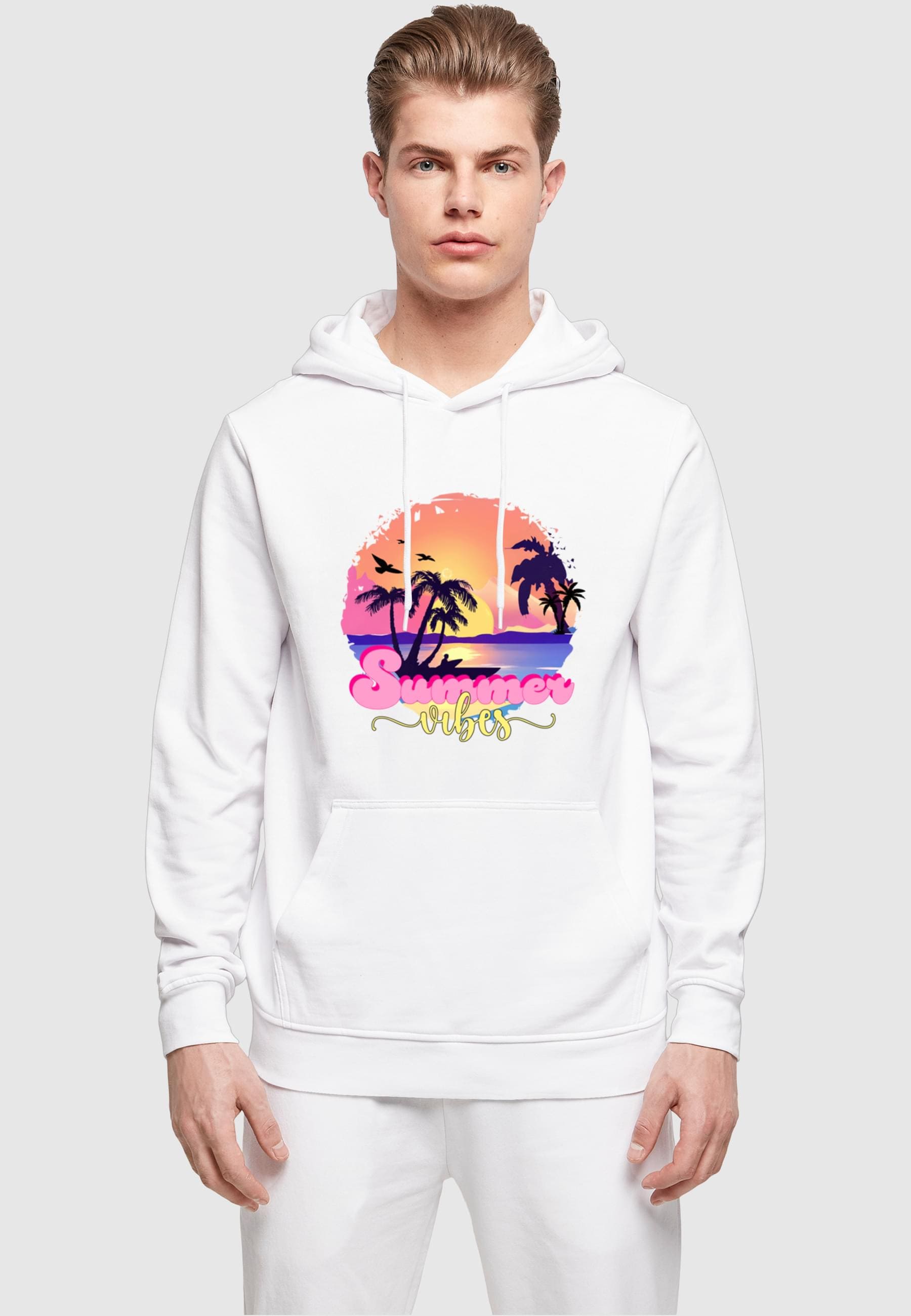 Merchcode Kapuzensweatshirt »Merchcode Herren Summer Vibes Sunset Basic Hoody«, (1 tlg.)